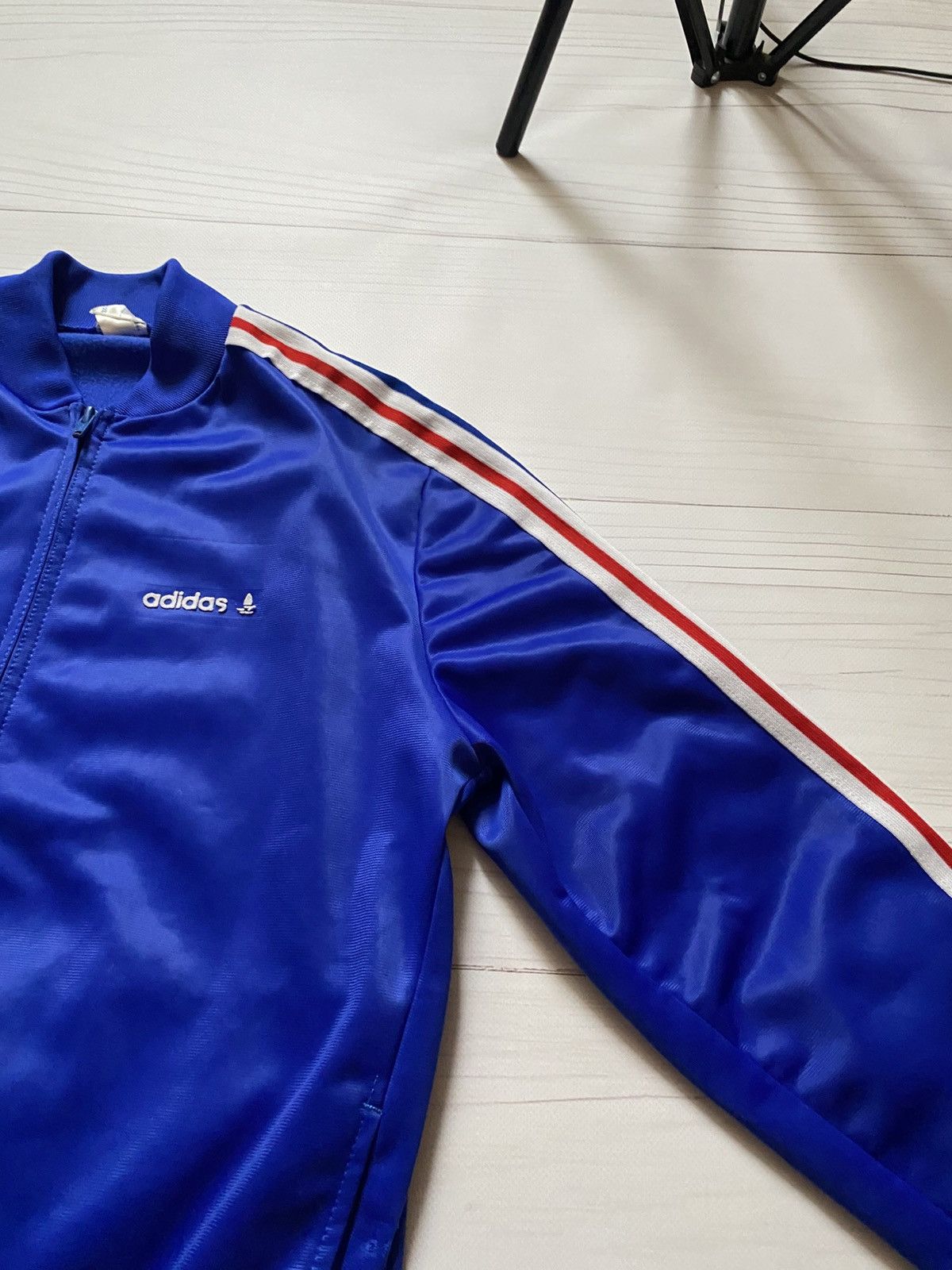 Adidas Vintage Retro Adidas Ventex France 80’s track jacket soccer Size US M / EU 48-50 / 2 - 11 Thumbnail