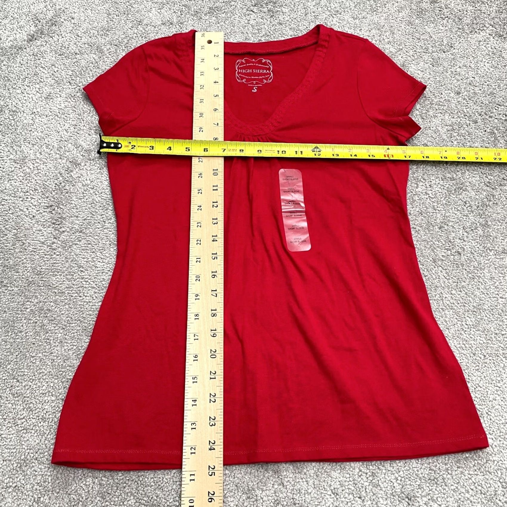 High Sierra High Sierra Red T-Shirt Women Small Short Sleeve Cotton Basic Top Size S / US 4 / IT 40 - 7 Thumbnail
