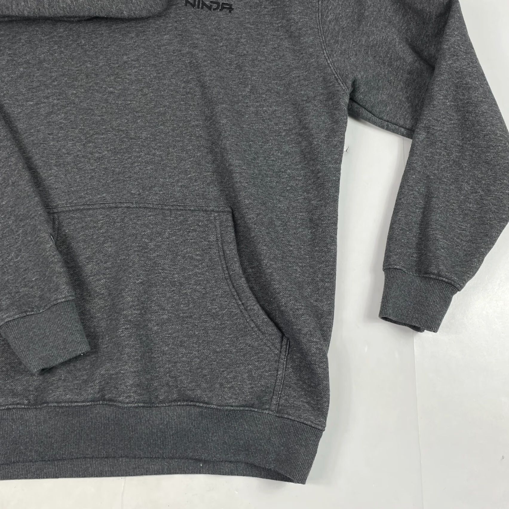 Vintage VINTAGE Team Ninja Hoodie Mens Medium Gray Headphone Hood Fleece Lined Gaming Gamer Size US M / EU 48-50 / 2 - 4 Thumbnail