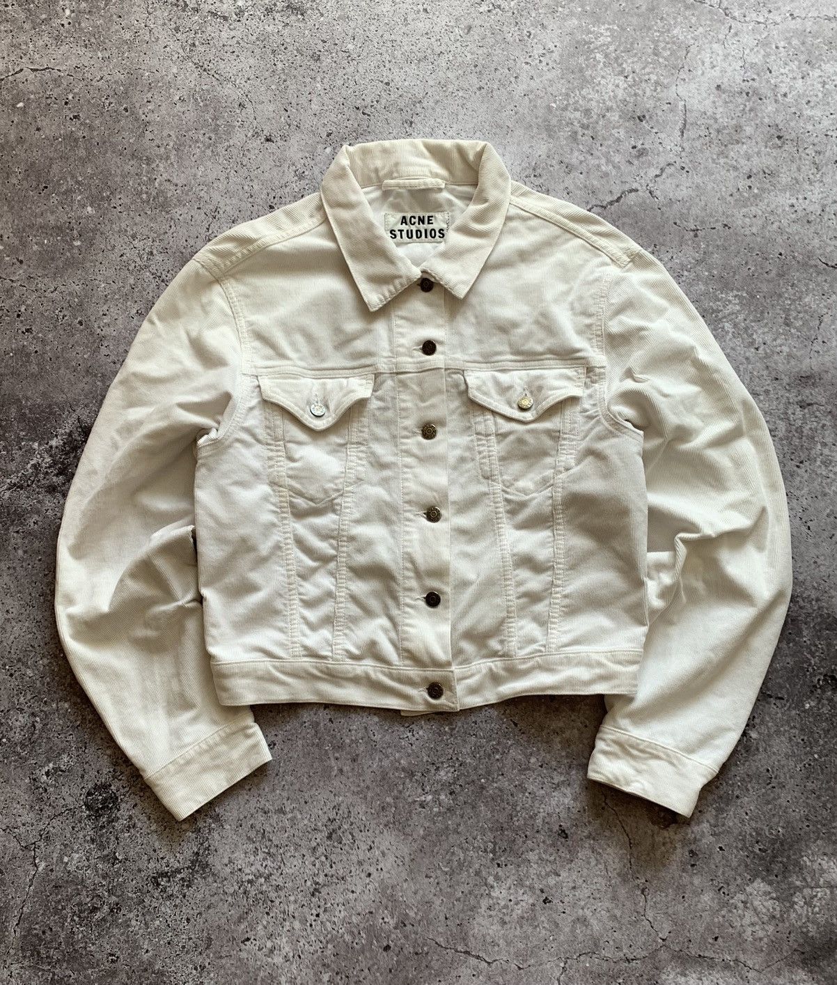 Acne Studios 🔥ACNE STUDIOS WOMENS CORDUROY DENIM JACKET Size XS / US 0-2 / IT 36-38 - 2 Thumbnail
