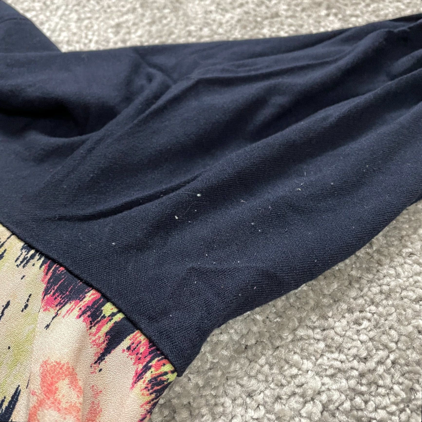 Vintage Daniel Rainn Blouse Tunic Womens XL Blue Long Sleeve Floral Lace Neck Tie Casual Womens Size XL / US 12-14 / IT 48-50 - 5 Thumbnail