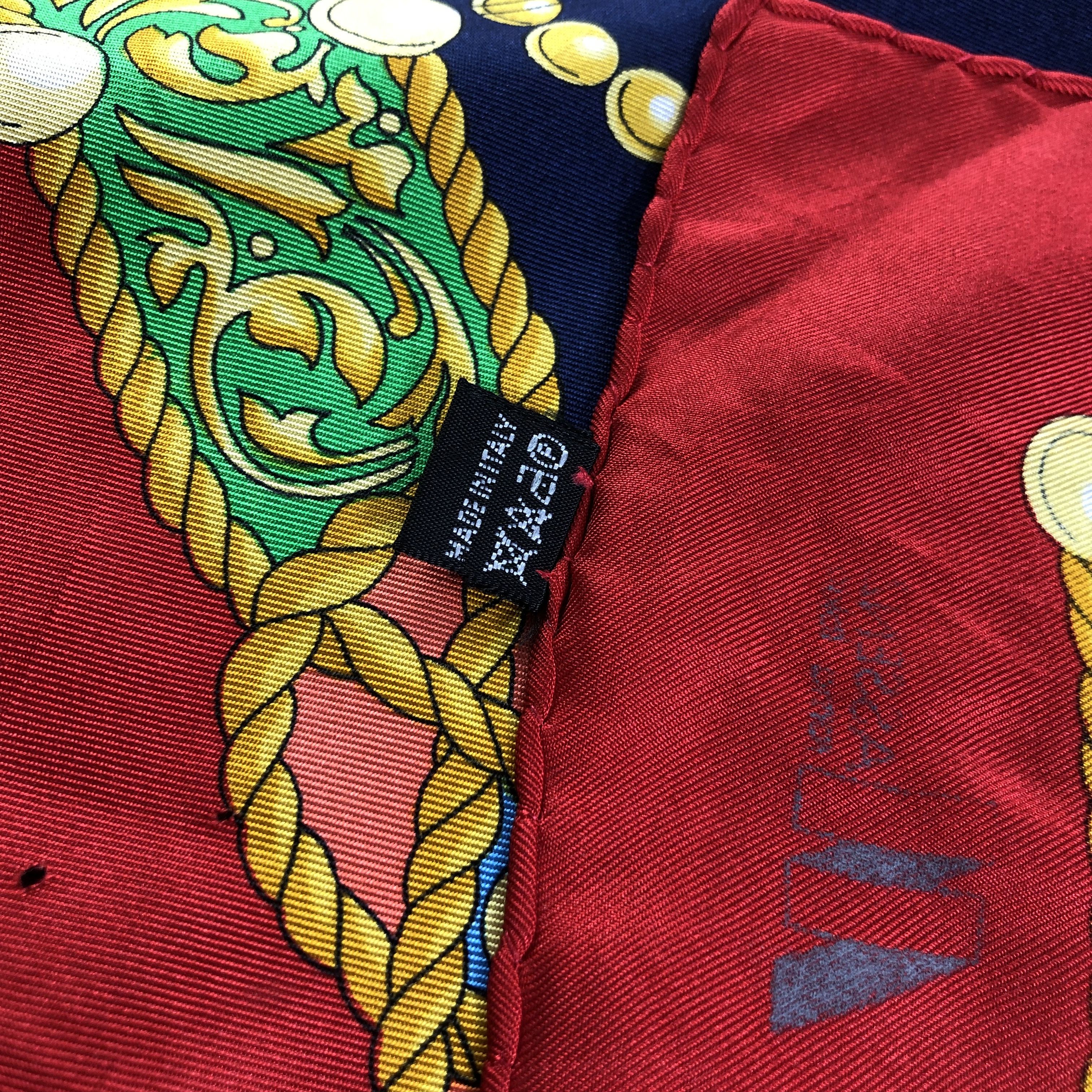 Vintage Vintage Massenz Roma Luxury Silk Scarf M485 Size ONE SIZE - 8 Thumbnail