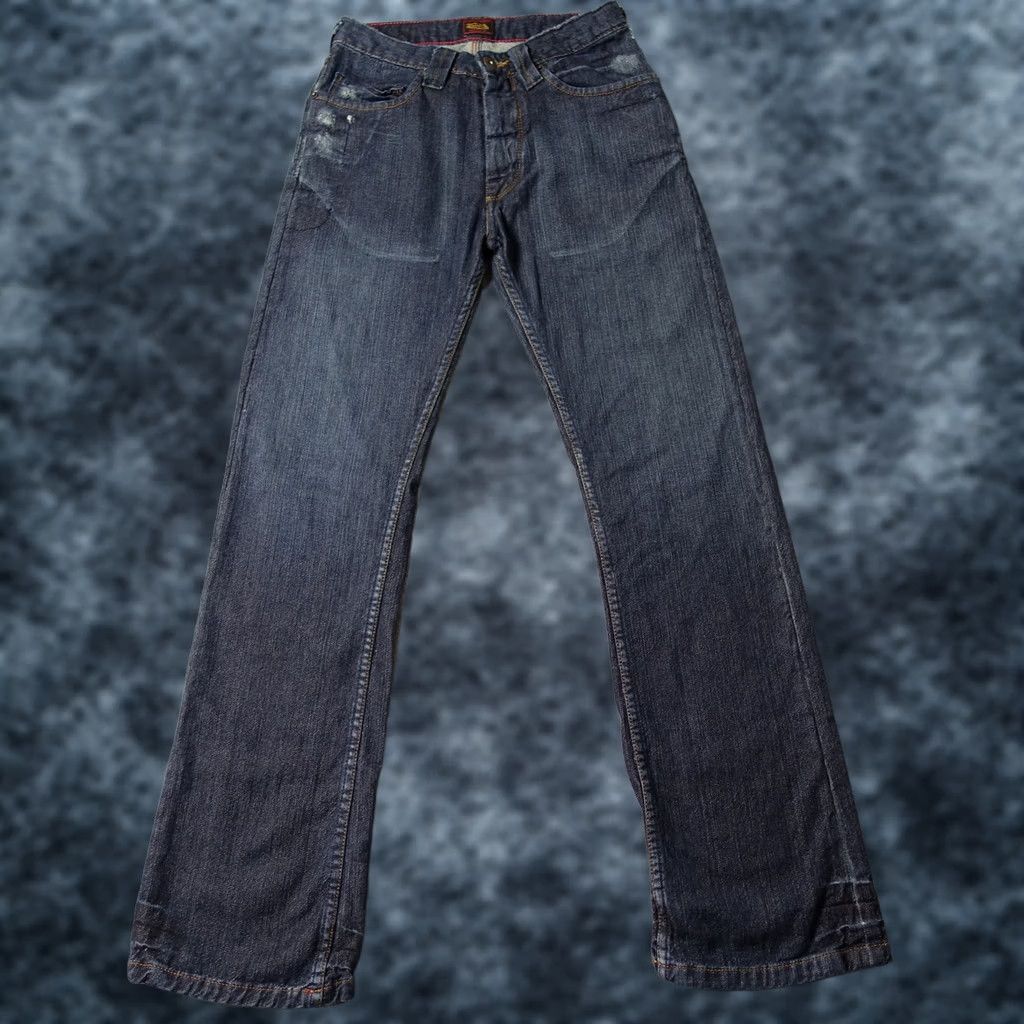 Von Dutch VINTAGE Von Dutch Jeans Mens 24 Blue Pants Straight Leg Dark Wool Cashmere USA Slim Regular 5-Pocket Denim Inseam 30 Size US 28 / EU 44 - 1 Thumbnail