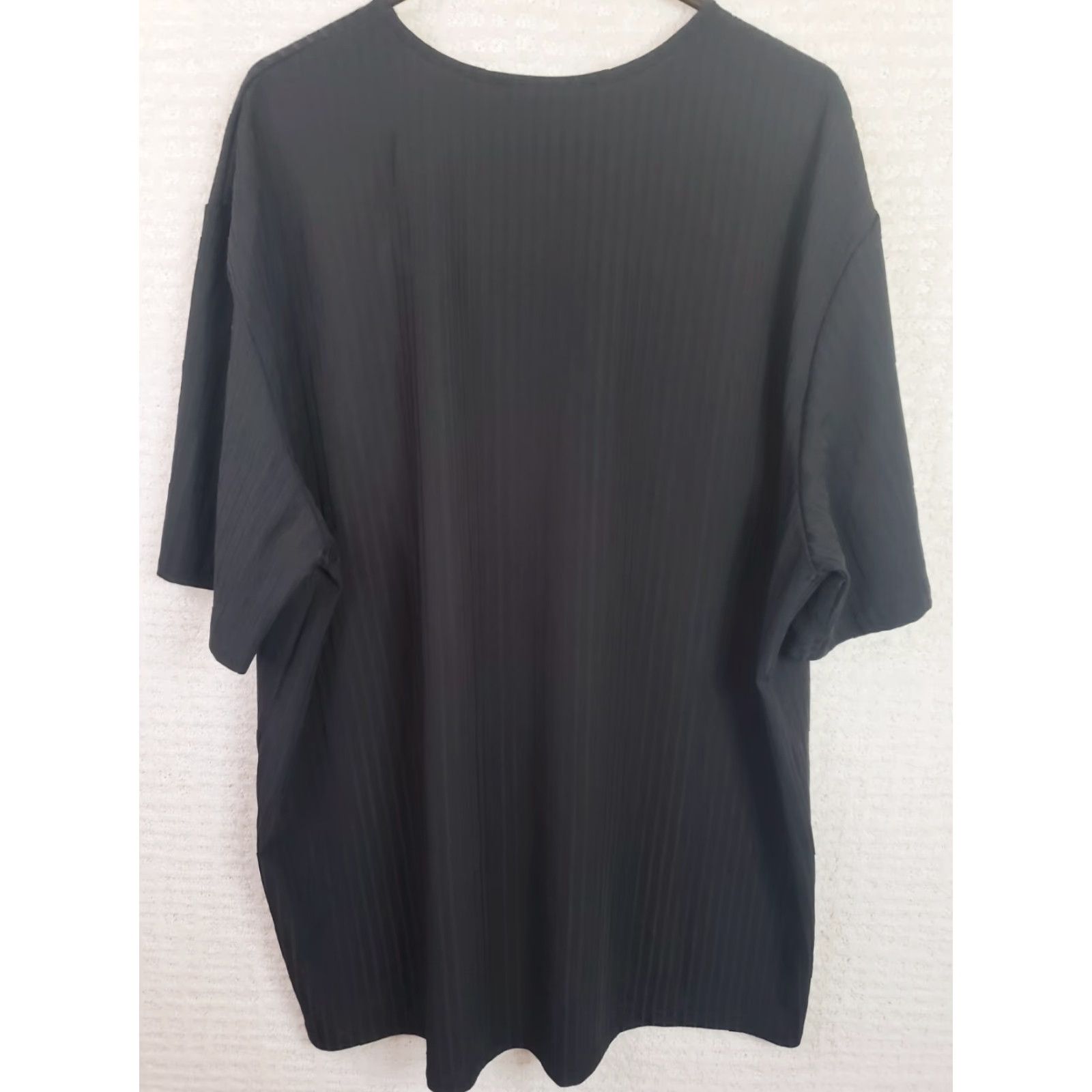 Vintage Incerun Shirt Men 3XL Ribknit Pocket Tee Black Short Sleeve Crew Neck Casual Comfort Shirt Tee Size US XXL / EU 58 / 5 - 4 Thumbnail