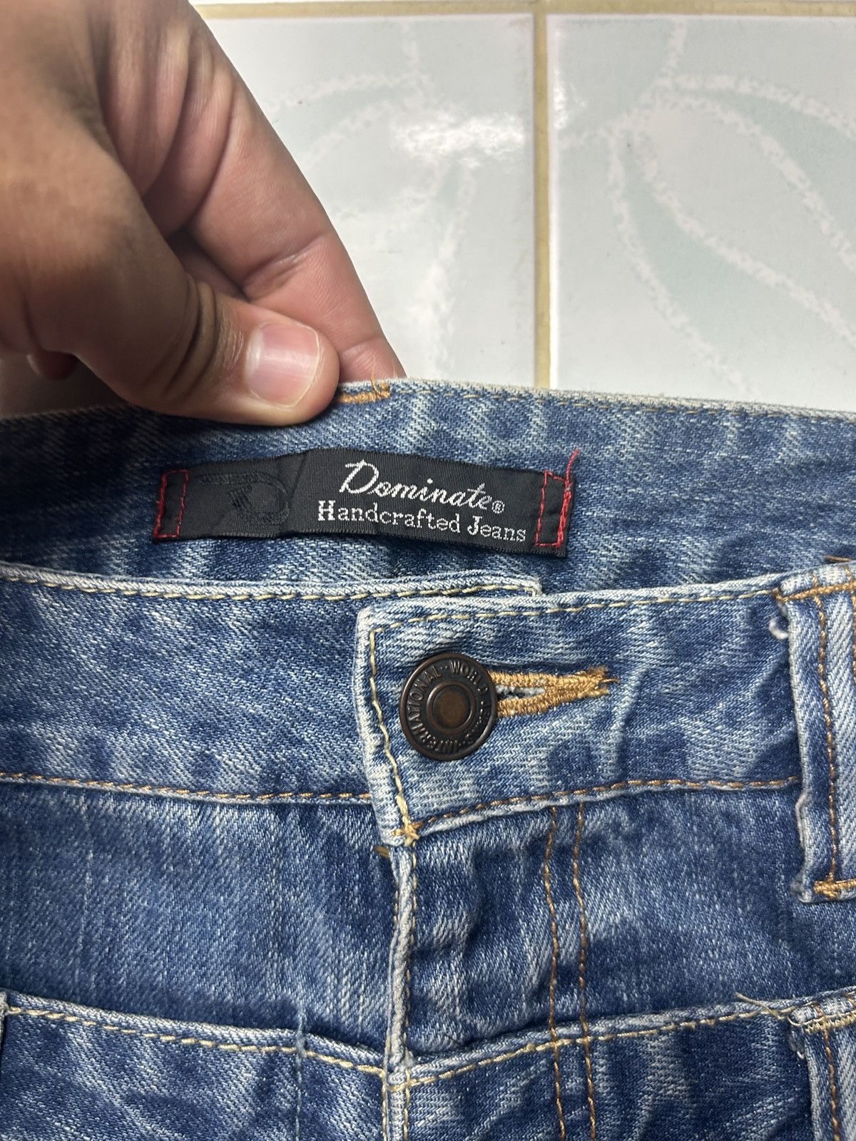 Beauty Beast × Japanese Brand Vintage Double Waist Dominate Handcrafted Japan Denim Jeans Size US 34 / EU 50 - 6 Thumbnail