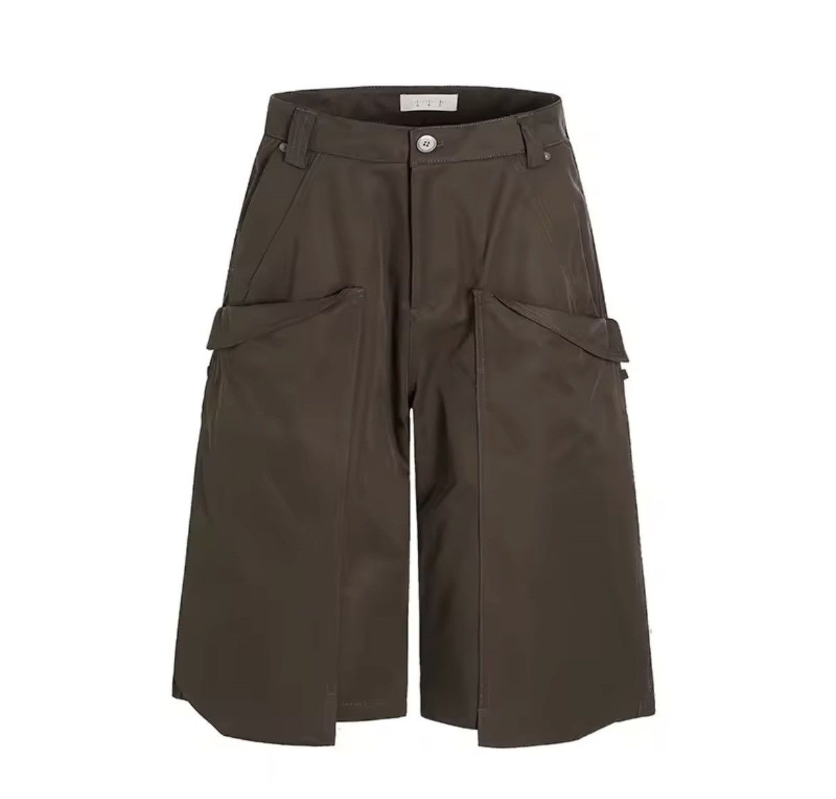 Other Avant Garde Irregular Cargo Bermuda Brown Shorts Size US 32 / EU 48 - 4 Thumbnail