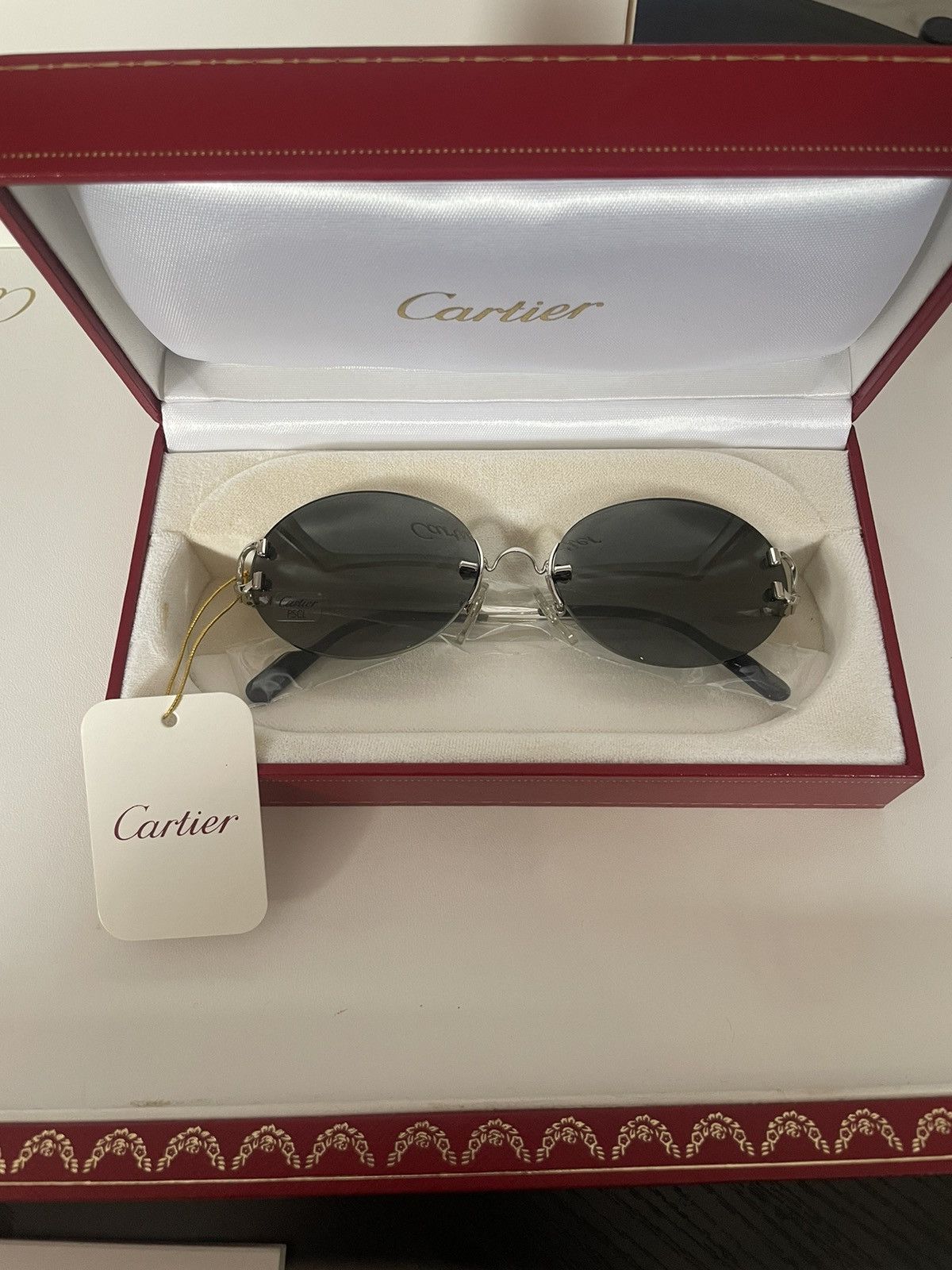 Cartier × Vintage Deadstock Vintage Cartier Scala Sunglasses (Full Set) Size ONE SIZE - 6 Thumbnail