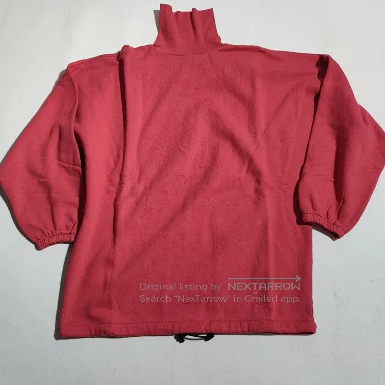 Balenciaga Red High Neck Sweatshirt