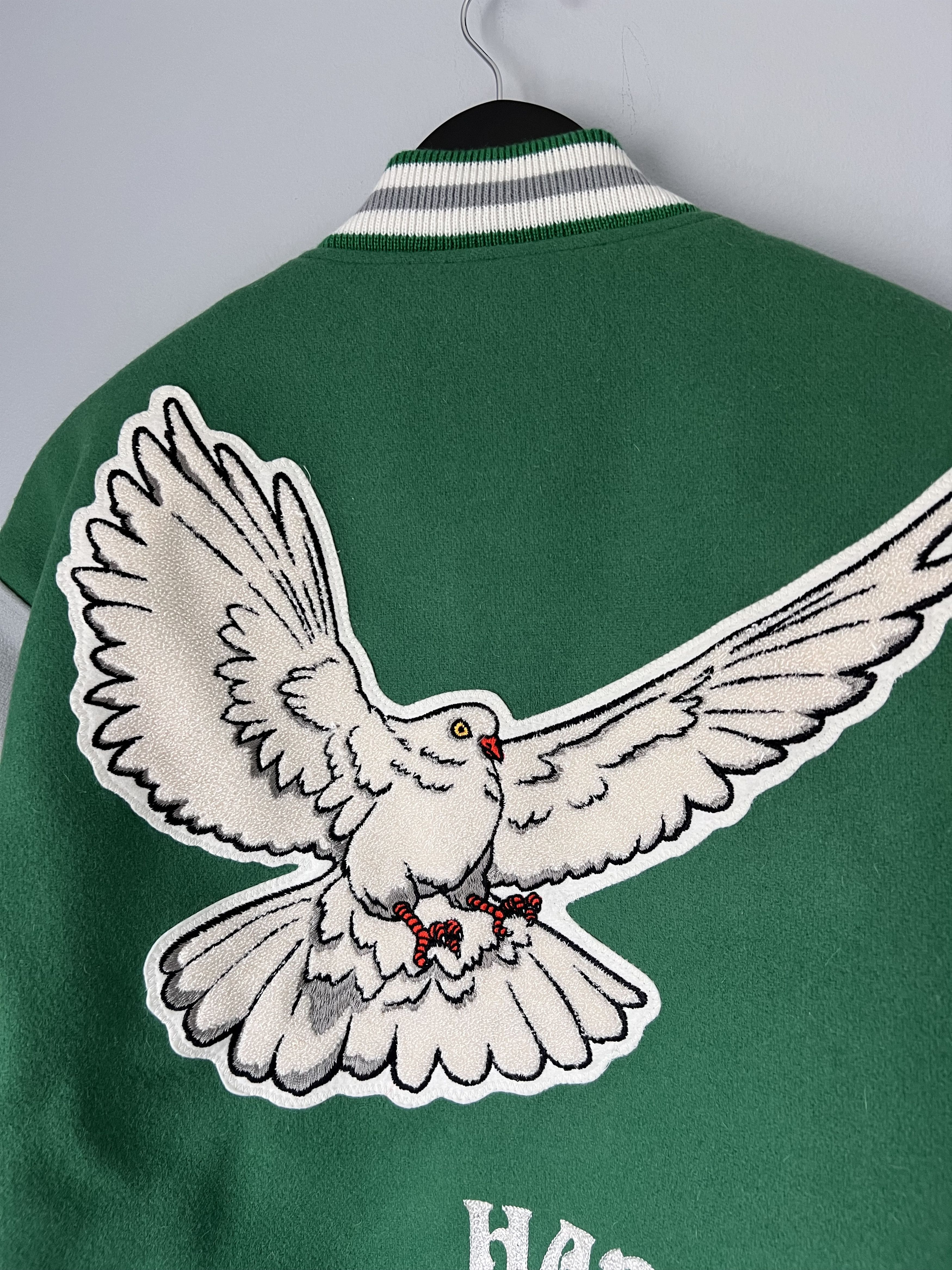 Saint Michael Saint Michael Harmony Wool Varsity Jacket in Green Size US L / EU 52-54 / 3 - 2 Thumbnail