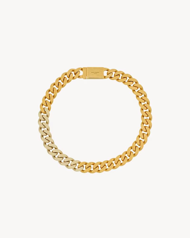 Saint Laurent Paris o1bcso1str1224 Size: OS/Two Tone Chain Necklace in Golden Size ONE SIZE - 1 Thumbnail