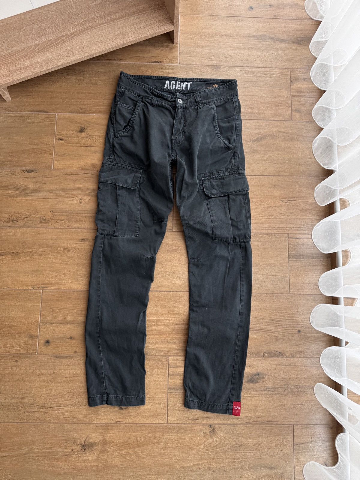 Alpha Industries × Vintage Vintage Alpha Industries Black Streetwear Cargo Pants Size US 32 / EU 48 - 1 Thumbnail