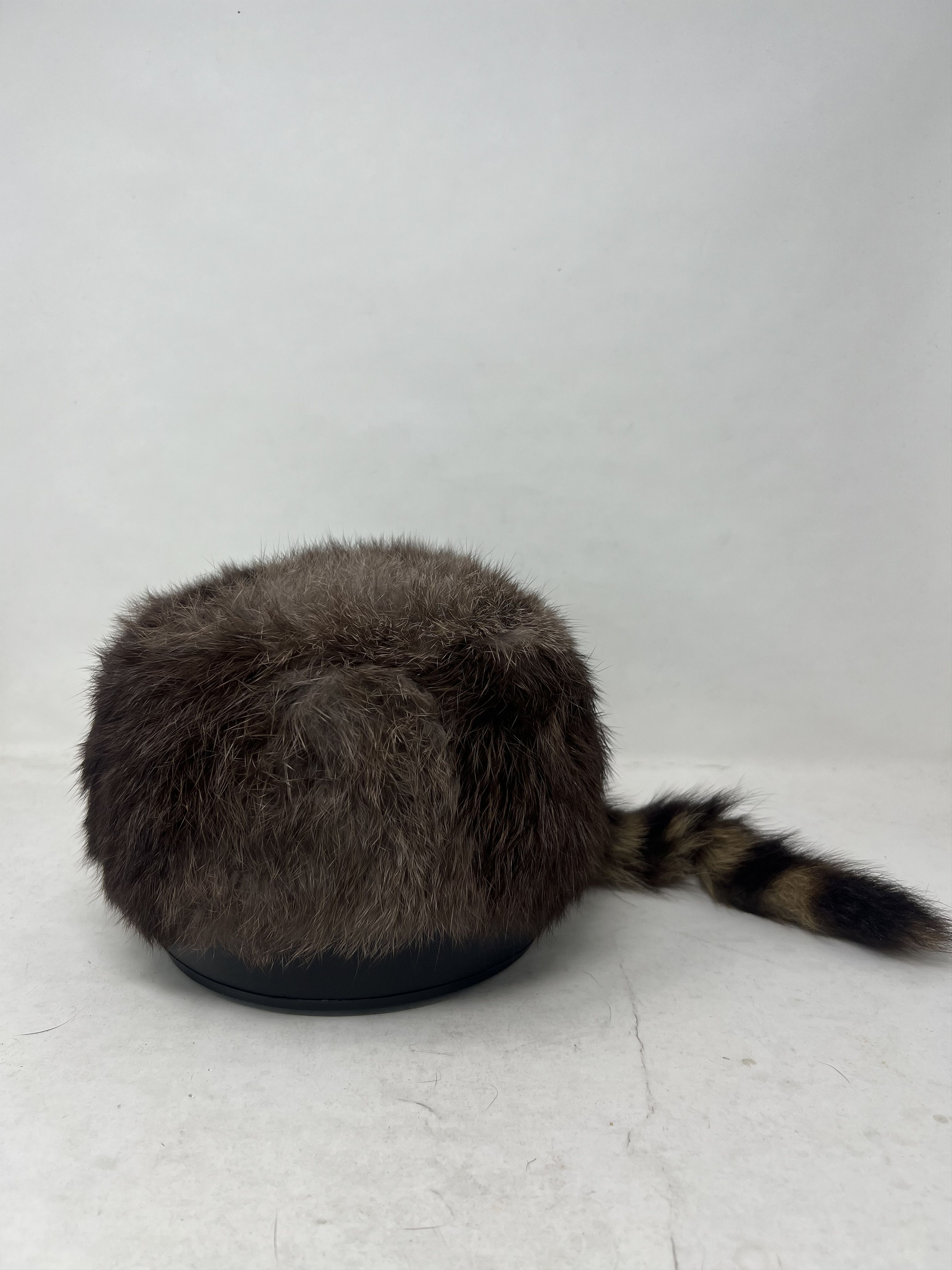 Vintage DAVY CROCKETT RACCON DANIEL BOONE FUR HAT Size ONE SIZE - 1 Thumbnail