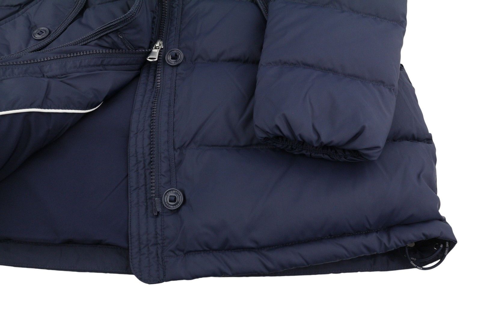 Gant LONG DOWN XS Evening Blue Quilted Jacket 87273 Size XS / US 0-2 / IT 36-38 - 5 Thumbnail