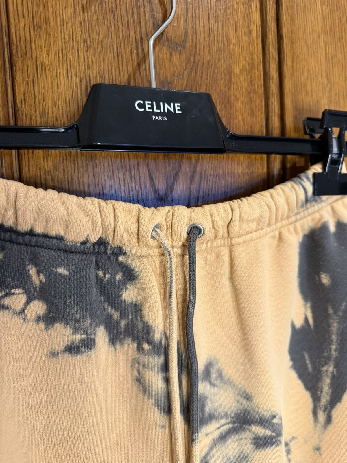Celine $850 SS23 Celine tie dye shorts black logo Hedi Slimane S Size US 32 / EU 48 - 14 Thumbnail