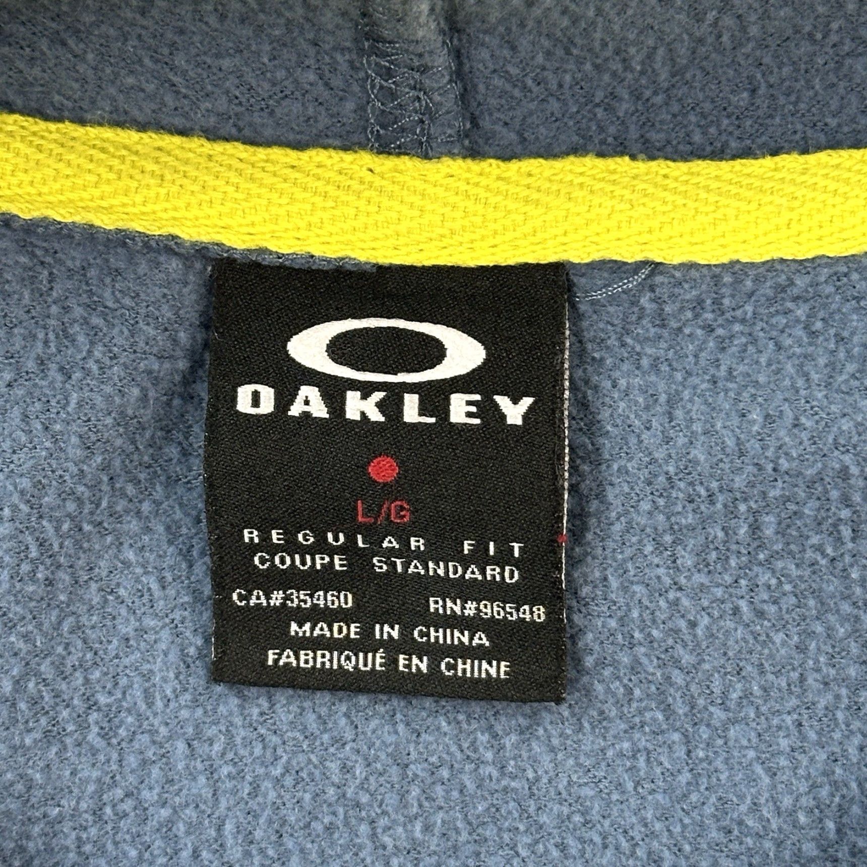 Oakley Oakley Hoodie Mens Large Blue Regular Fit Colorblock Raglan Pullover Outdoor Size US L / EU 52-54 / 3 - 4 Thumbnail