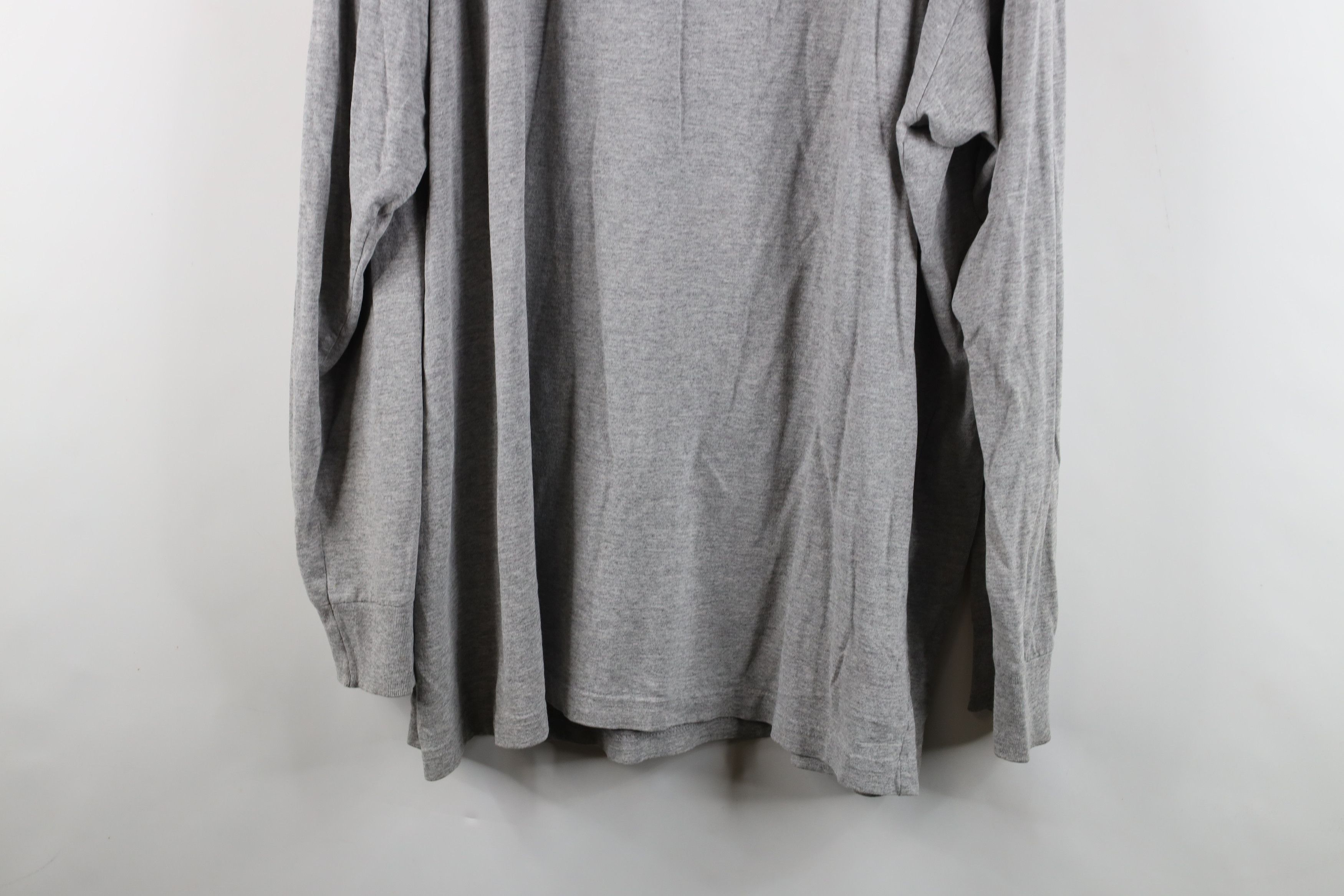 Ralph Lauren × Vintage Vintage 90s Ralph Lauren Spell Out Long Sleeve T-Shirt Gray Size US XL / EU 56 / 4 - 14 Thumbnail