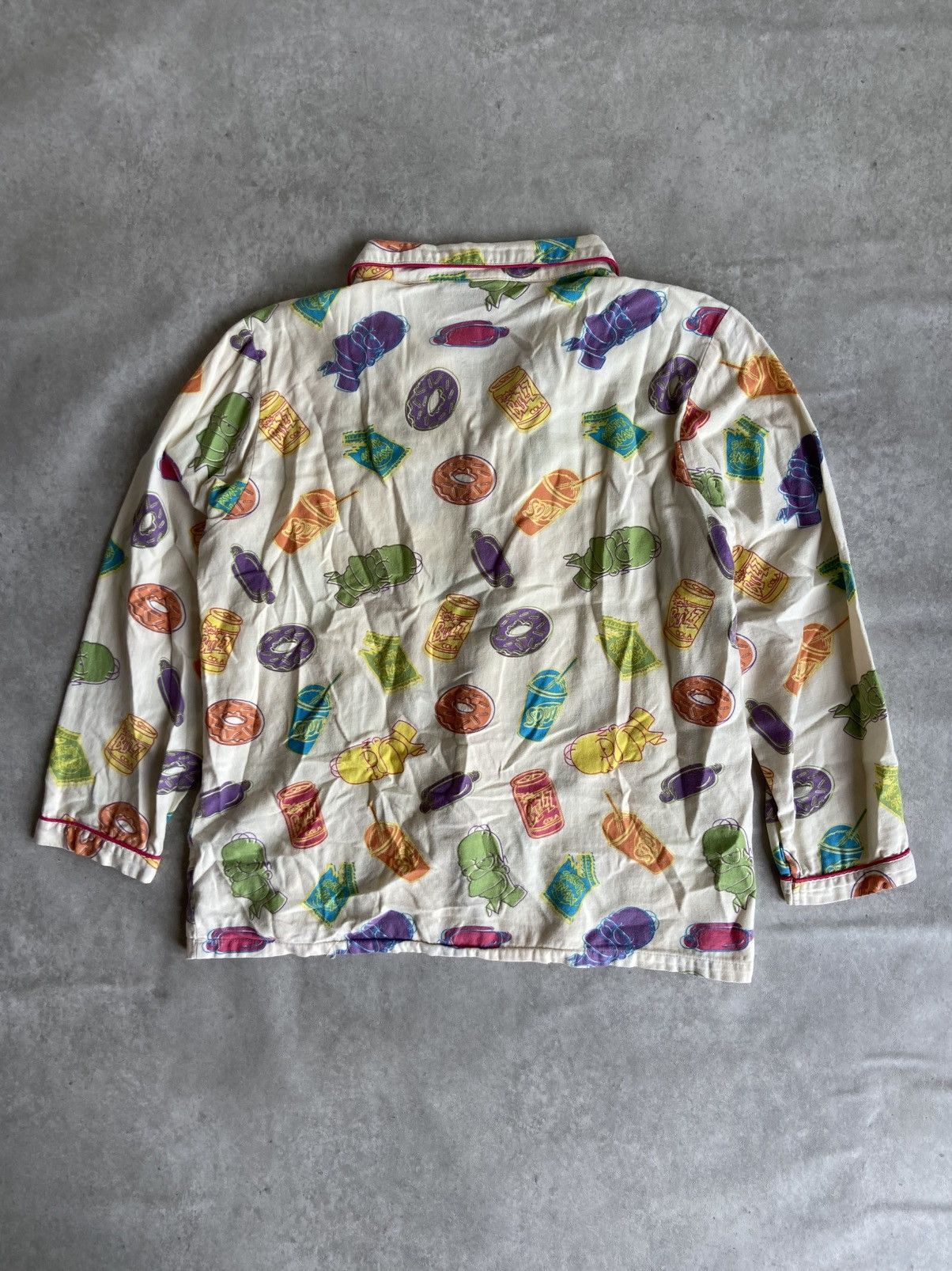 Cartoon Network × The Simpsons × Vintage Vintage The Simpsons Homer Pajama Longsleeve Size US M / EU 48-50 / 2 - 11 Thumbnail