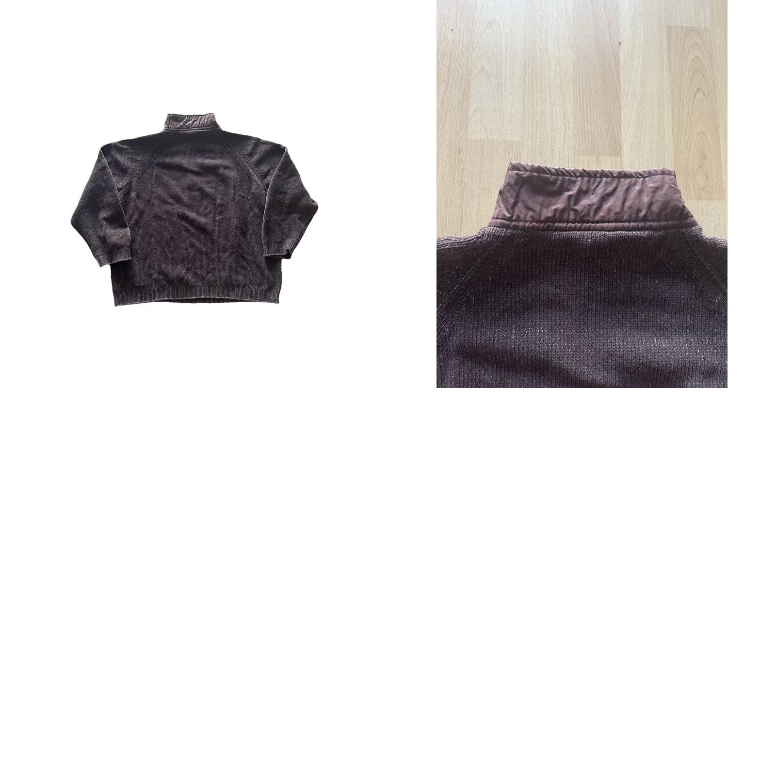 Ermenegildo Zegna VINTAGE Ermenegildo Zegna Sport Sweater XL Brown Wool Cotton 1/4 Zip Chunky Knit EARTH Men Size US XL / EU 56 / 4 - 8 Thumbnail
