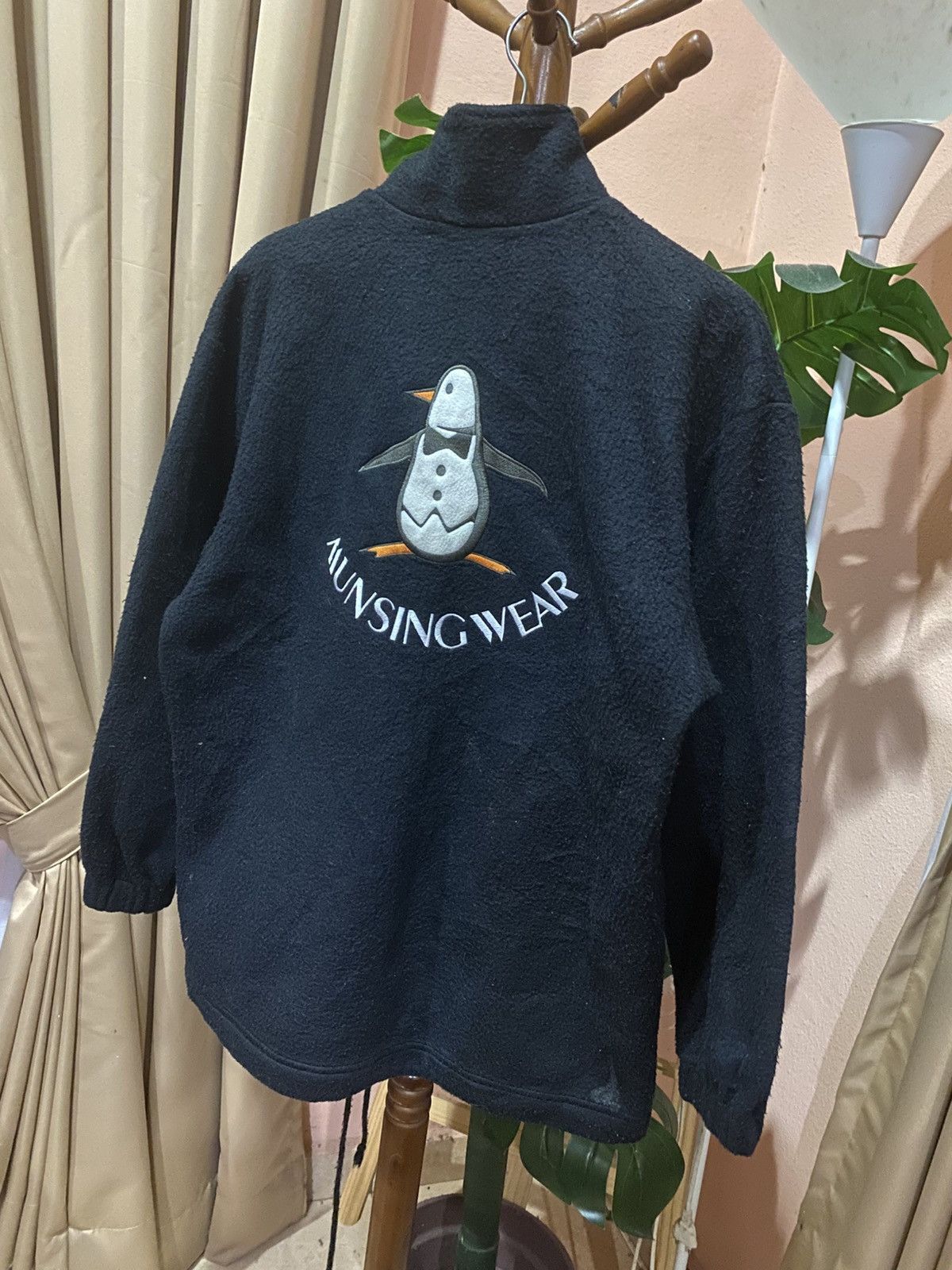 Vintage Vintage Munsingwear Grand Slam Black Fleece Pullover Size US M / EU 48-50 / 2 - 6 Thumbnail
