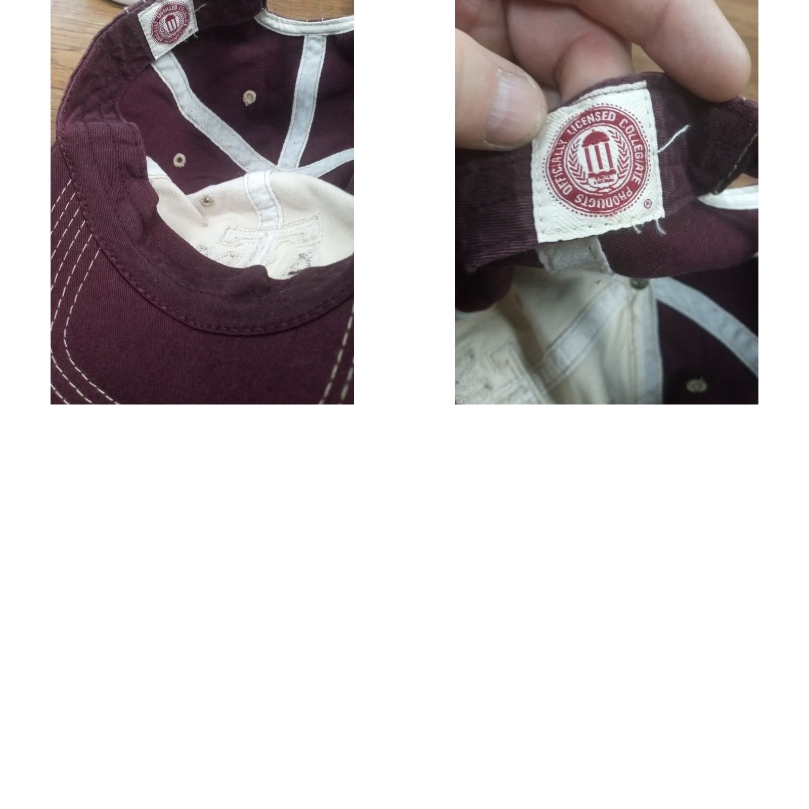 47 Texas A&M Aggies Hat Unisex Adults One Size maroon & white official NCAA merchandise 47 Brand Baseball Adjustable Size ONE SIZE - 8 Thumbnail
