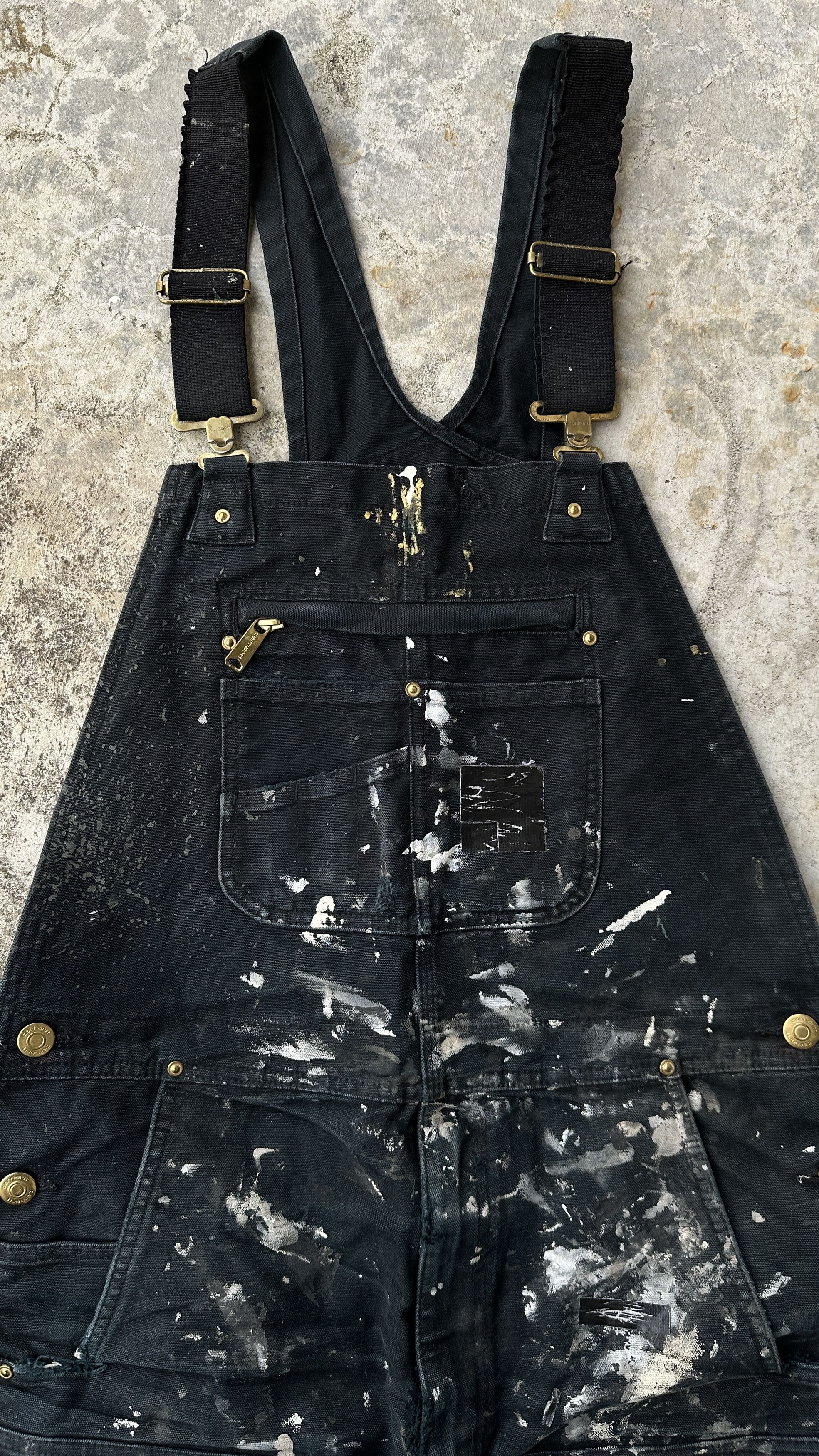 Carhartt Painter Trashed Farmer Bib Workwear distressed Overall Size US 36 / EU 52 - 3 Thumbnail