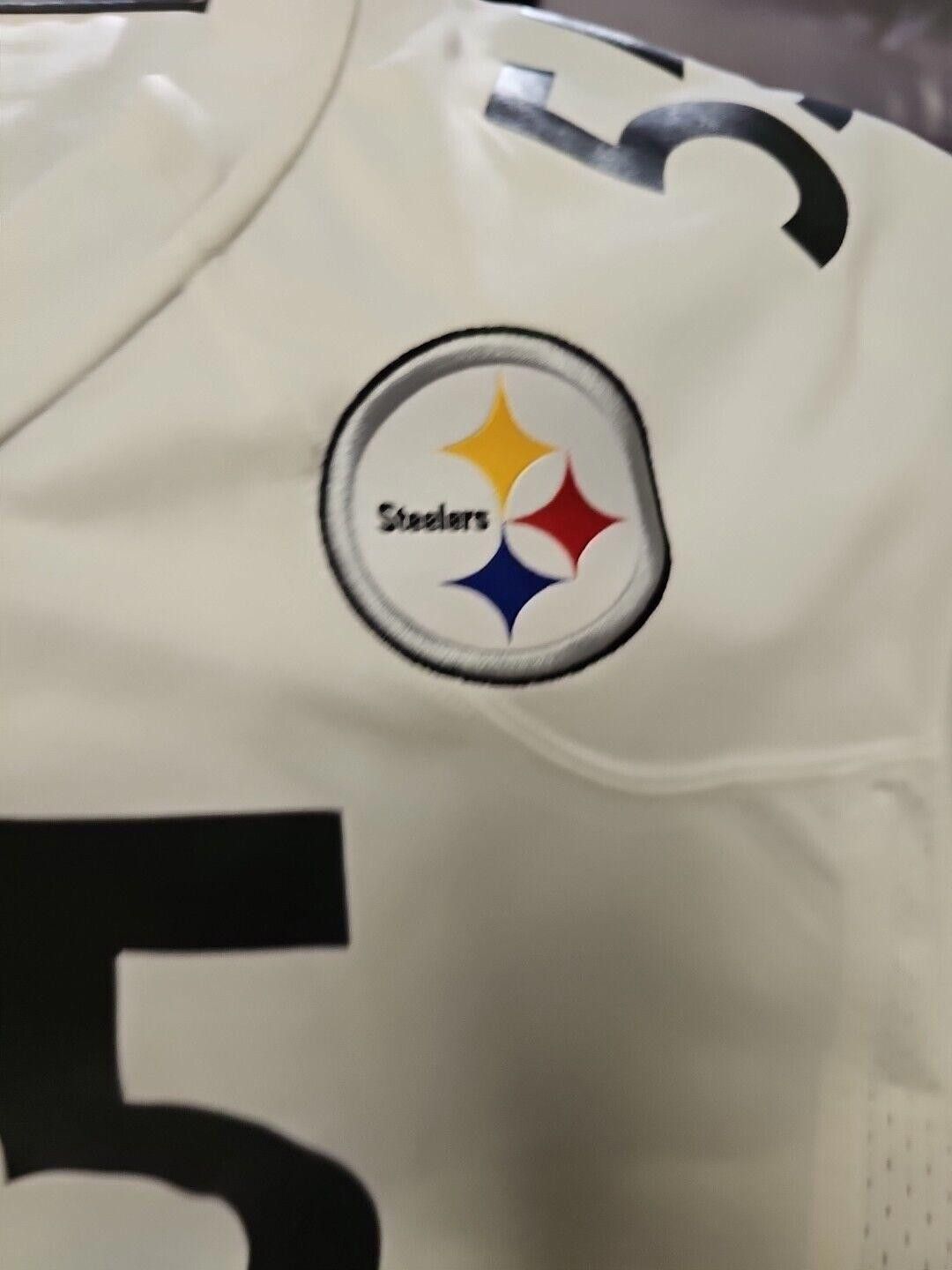 Nike Nike On Field Steelers Devin Bush #55 White Away Men's 3XL Size ONE SIZE - 3 Thumbnail