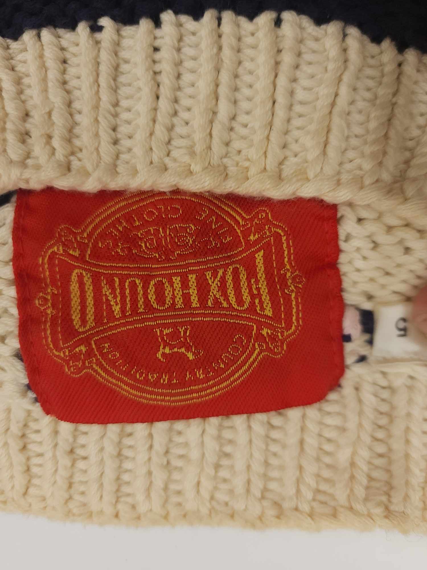 Other Vintage Fox Hound Knit Sweater – Heavy Cotton, Size 5 (XL) Size US XL / EU 56 / 4 - 4 Thumbnail