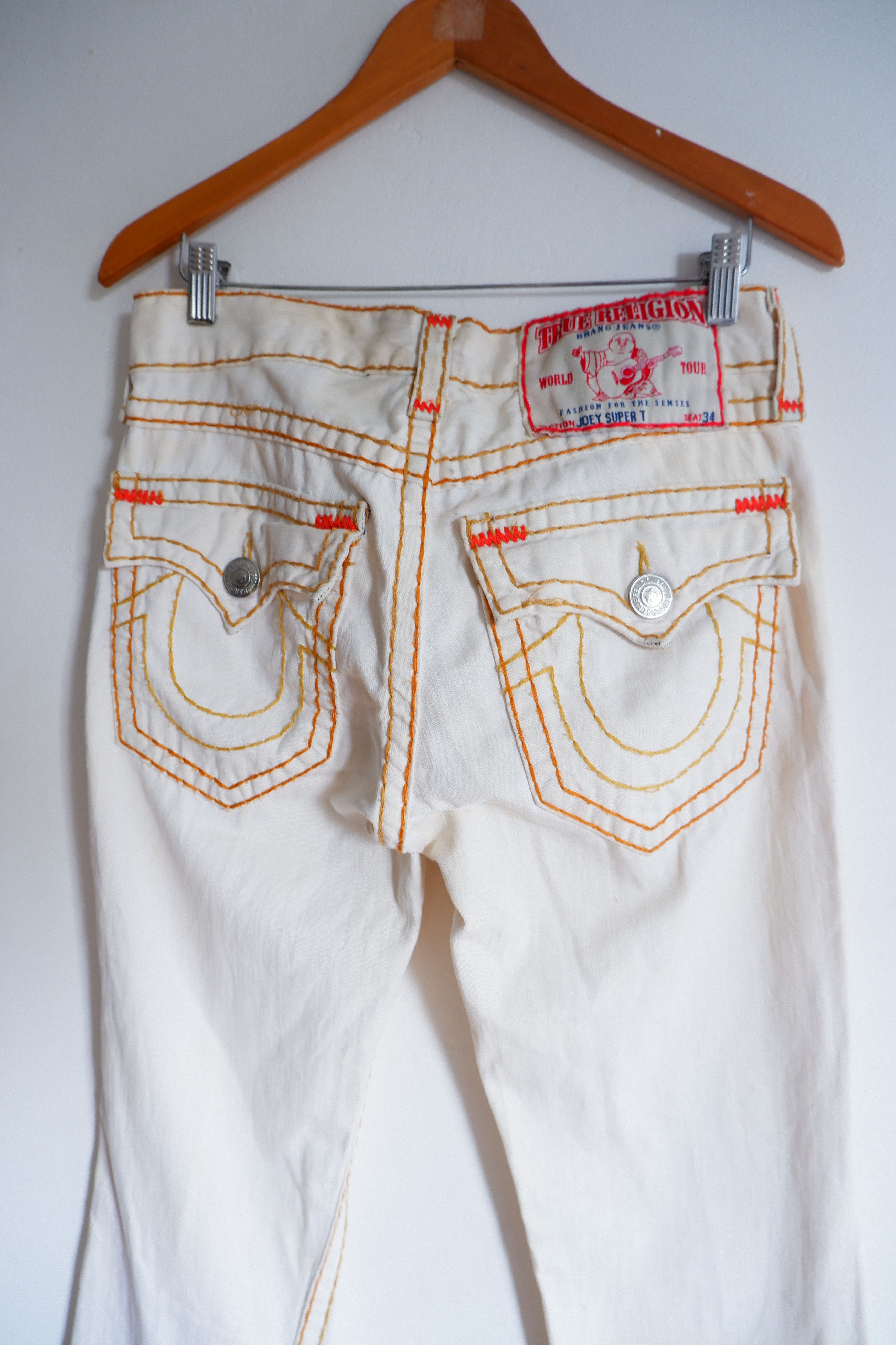 True Religion Vintage True Religion Contrast Stitch Flare Jeans Size US 30 / EU 46 - 4 Thumbnail