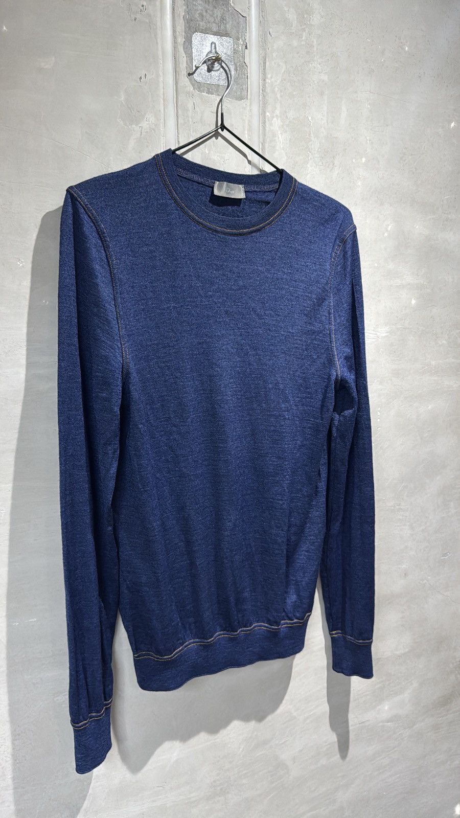 Dior AW 2008 Dior Homme Kris Van Assche Virgin Wool Knit Crewneck Size US S / EU 44-46 / 1 - 1 Thumbnail