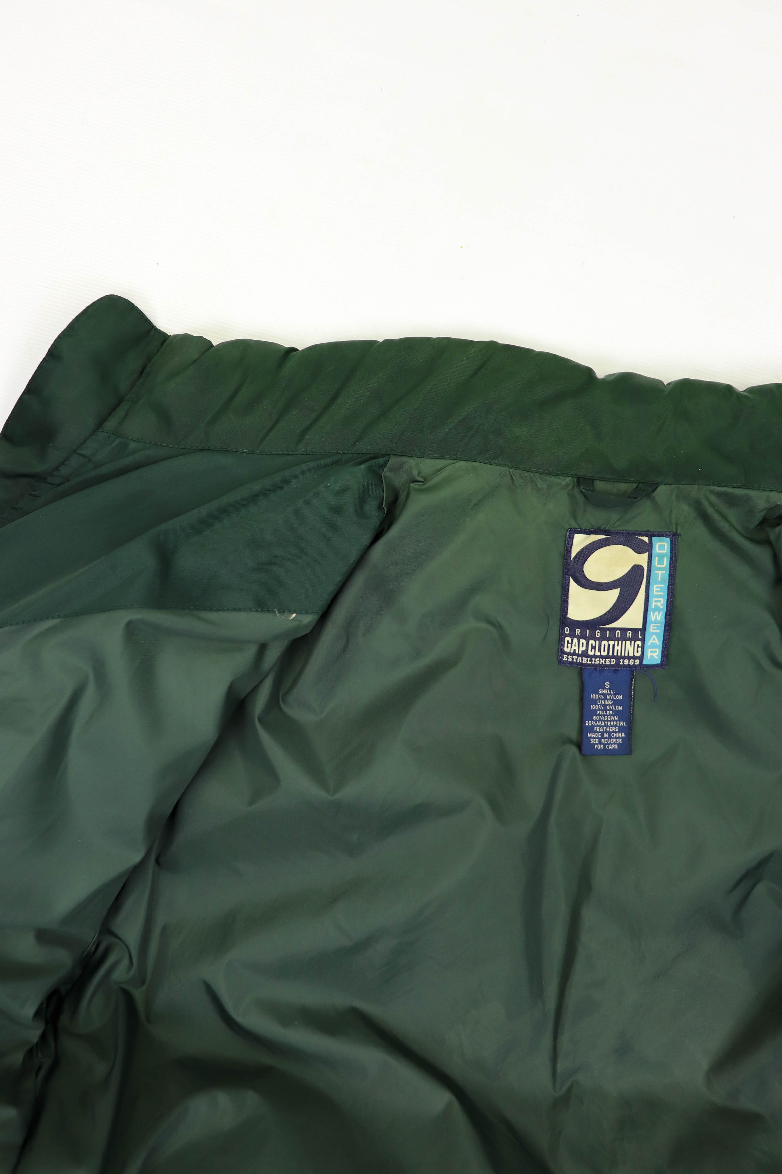 Gap Gap Vintage Green Nylon 3D Panels Quilted Puffer Down Jacket Size US M / EU 48-50 / 2 - 15 Thumbnail