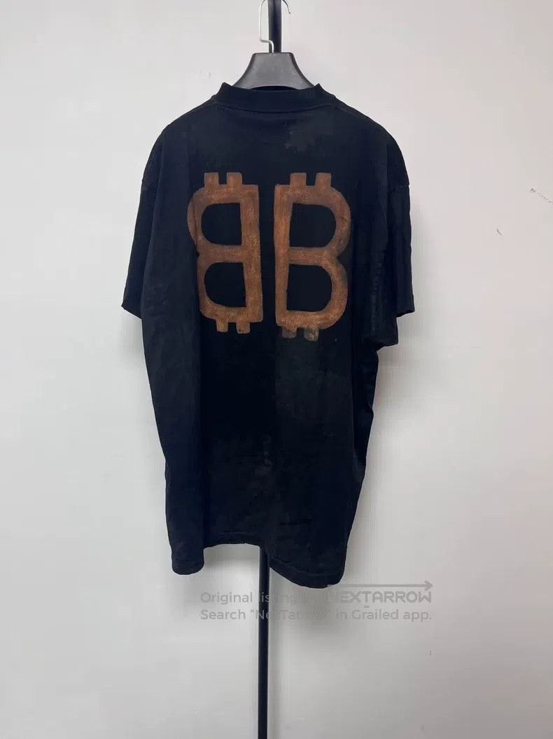 Balenciaga Balenciaga Solid Color Alphabet Printed Round Neck Short S Size US M / EU 48-50 / 2 - 2 Thumbnail
