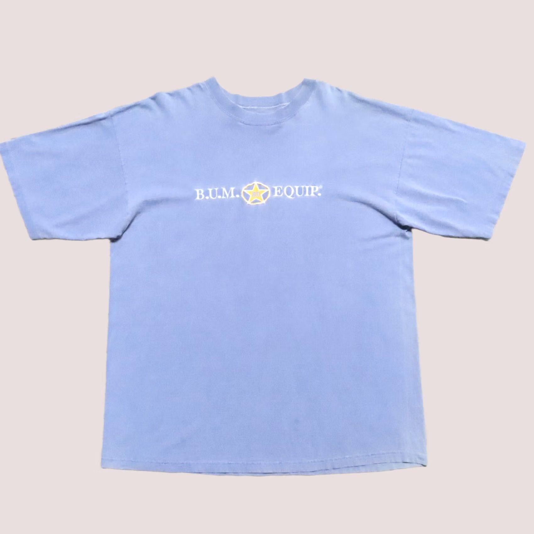 Vintage VINTAGE BUM Equipment Distressed Shirt Mens L Blue 90s Tshirt Size US L / EU 52-54 / 3 - 1 Thumbnail