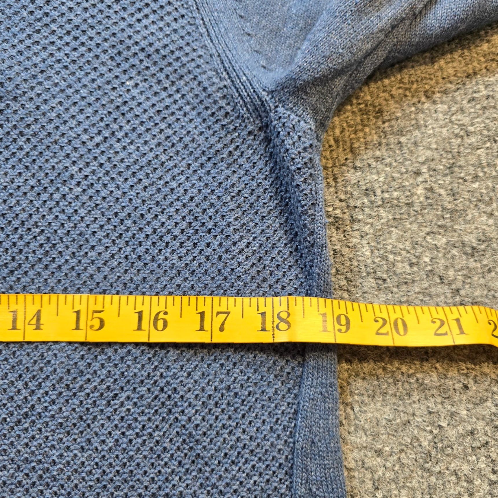 Vintage LL Bean Sweater Womens Large Blue Waffle-Knit Long Sleeve Pullover Casual Capsule Size L / US 10 / IT 46 - 5 Thumbnail
