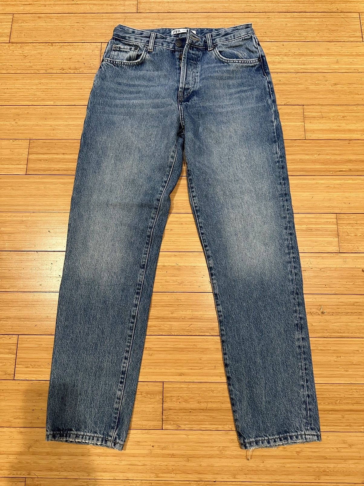 Zara Zara Men’s Straight Blue Jeans Size 30 Size US 30 / EU 46 - 7 Thumbnail