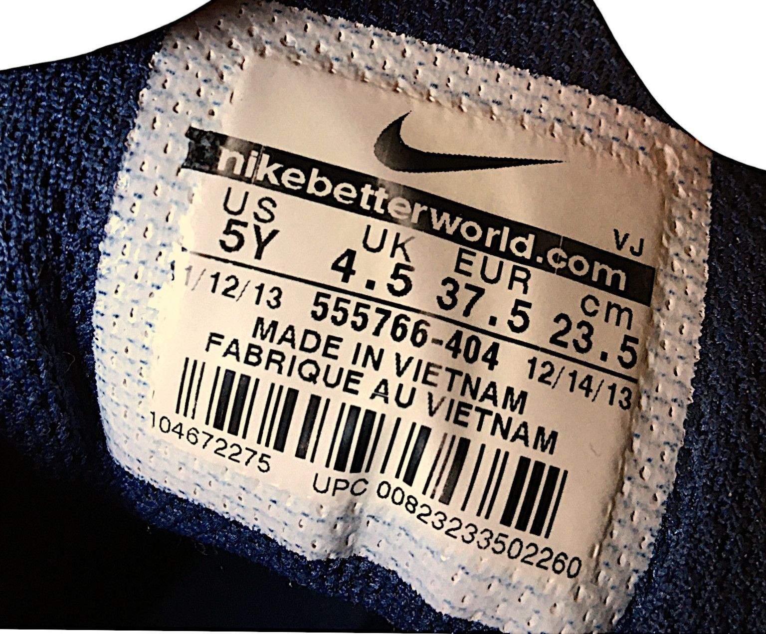 Nike Nike Air Max 1 GS "Midnight Navy" (2013) Size US 6.5 / IT 36.5 - 21 Thumbnail