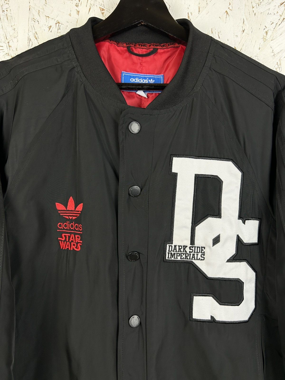 Adidas Adidas x Star Wars Dark Side Imperials Varsity Bomber Jacket Size US M / EU 48-50 / 2 - 2 Thumbnail