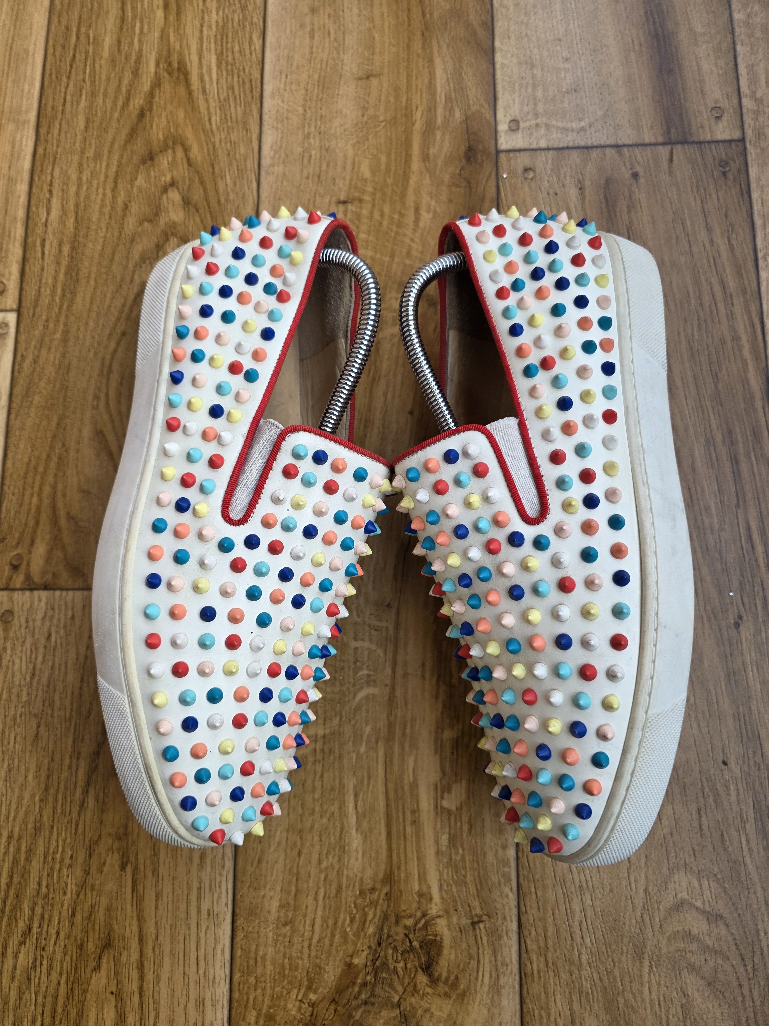 Christian Louboutin Christian Louboutin Spikes Multicolor Boat Sneakers Size US 9.5 / EU 42-43 - 7 Thumbnail
