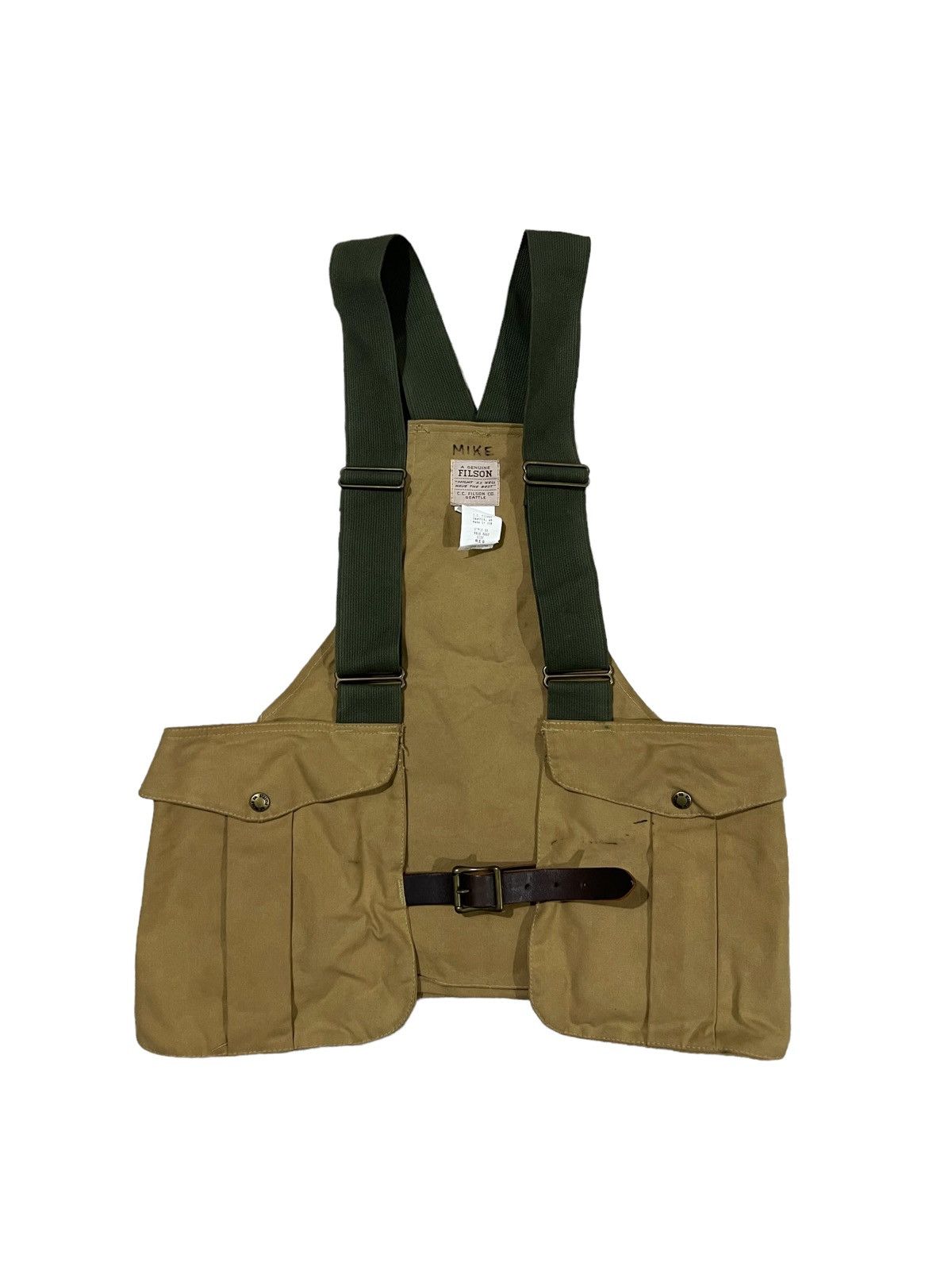 Filson RARE🔥OG Filson 🇺🇸 Tin Cloth Game Bag Waxed Vest Size ONE SIZE - 1 Thumbnail