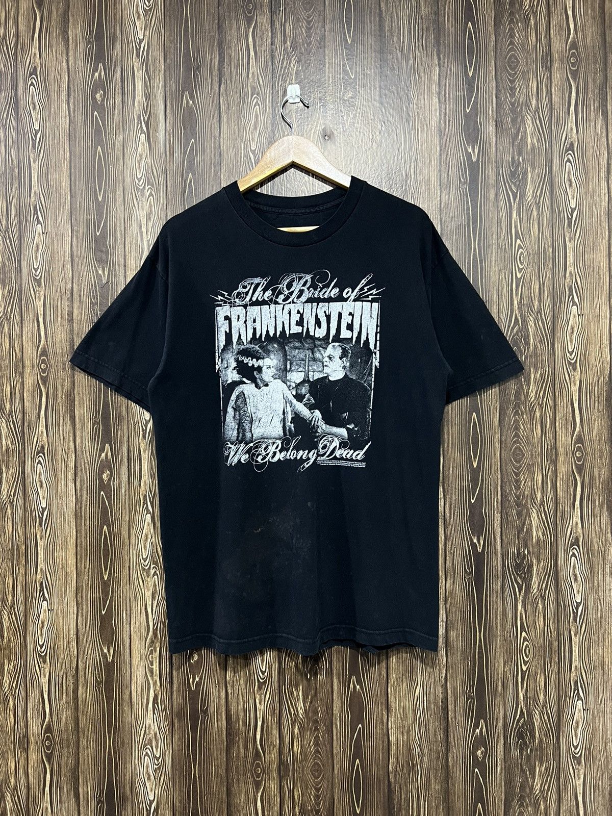 Vintage Vintage 90s The Bride Of Frankenstein Horror Movie Tshirt Size US L / EU 52-54 / 3 - 1 Thumbnail