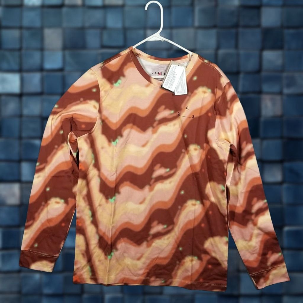 Jordan Brand VINTAGE Jordan T-Shirt Long Sleeve Men’s Large Camouflage All Seasons Unreleased Sample Size US L / EU 52-54 / 3 - 1 Thumbnail