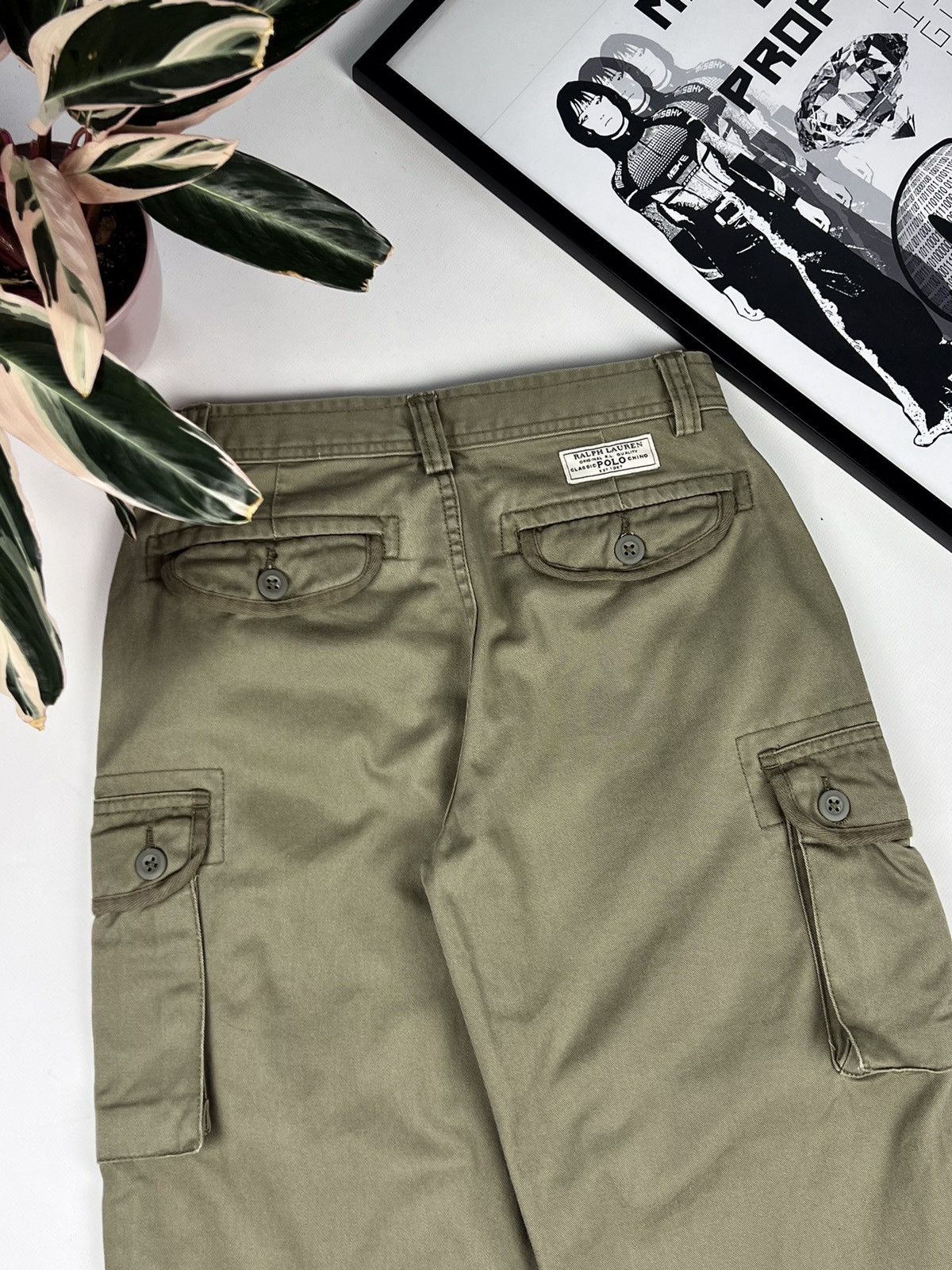 Polo Ralph Lauren × Vintage Polo Ralph Lauren Military Cargo Trousers Pant Size US 26 / EU 42 - 8 Thumbnail