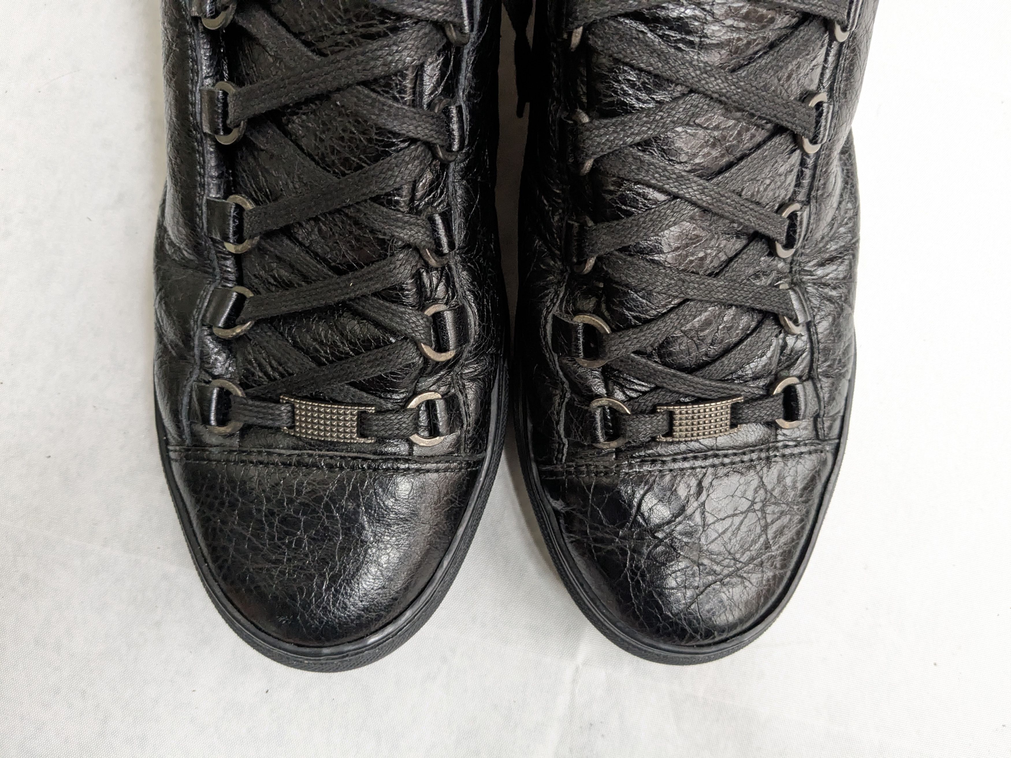 Balenciaga Balenciaga Arena Sneakers Black 10 Leather High Tops Size US 10 / EU 43 - 3 Thumbnail