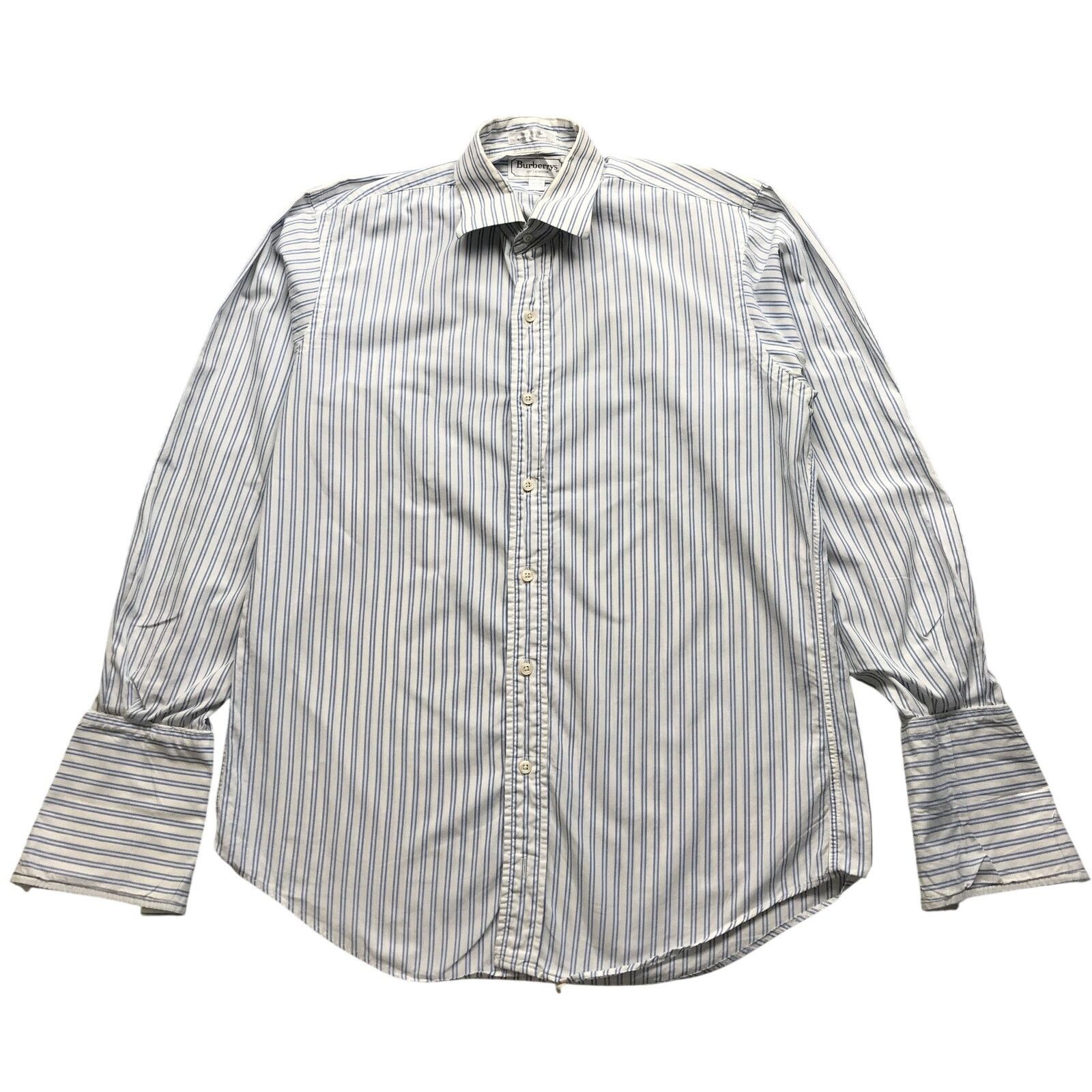 Other Vintage Burberrys Of London Button Shirt Mens M Blue White Size US M / EU 48-50 / 2 - 1 Thumbnail