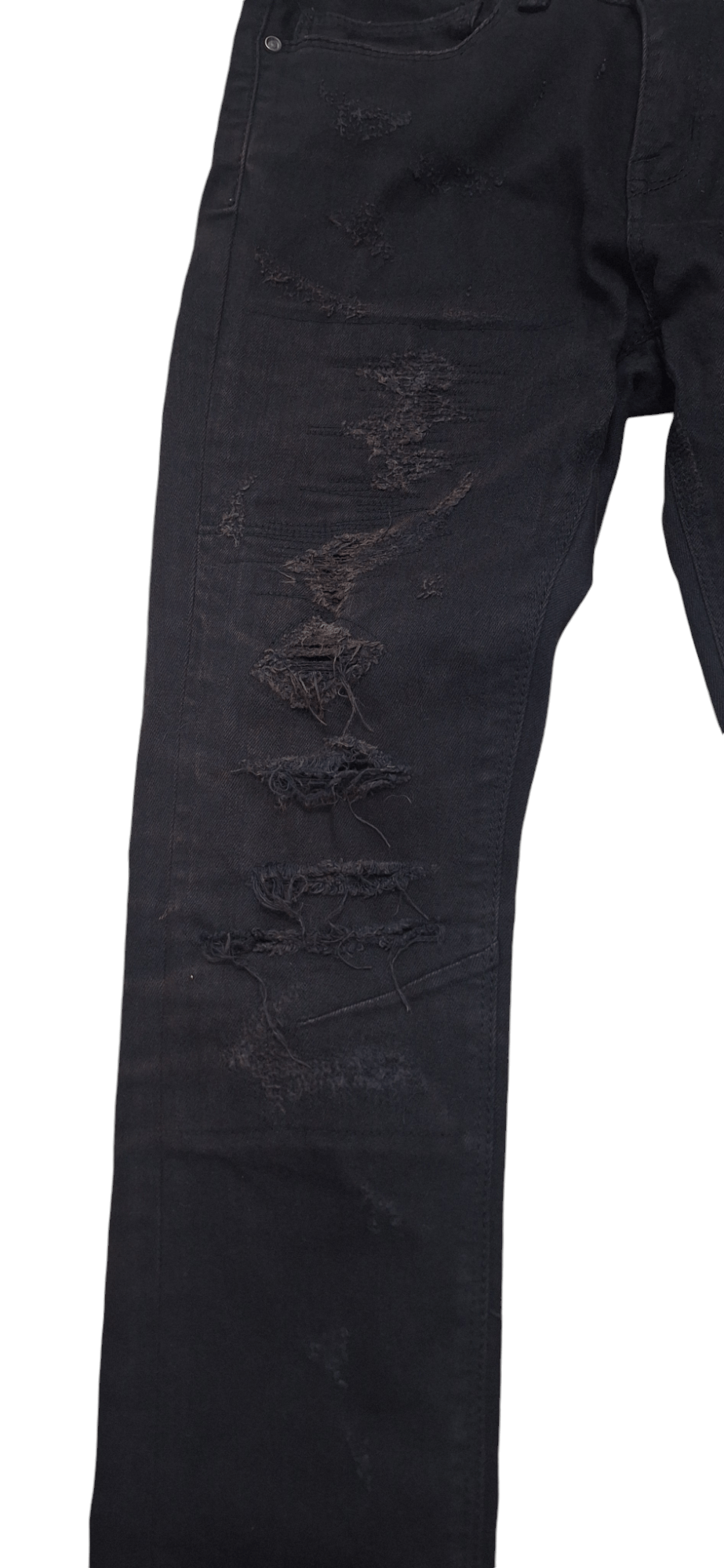 GOSTAR DE FUGA Gostar De Fuga Distressed Zipper Denim Size US 31 - 7 Thumbnail