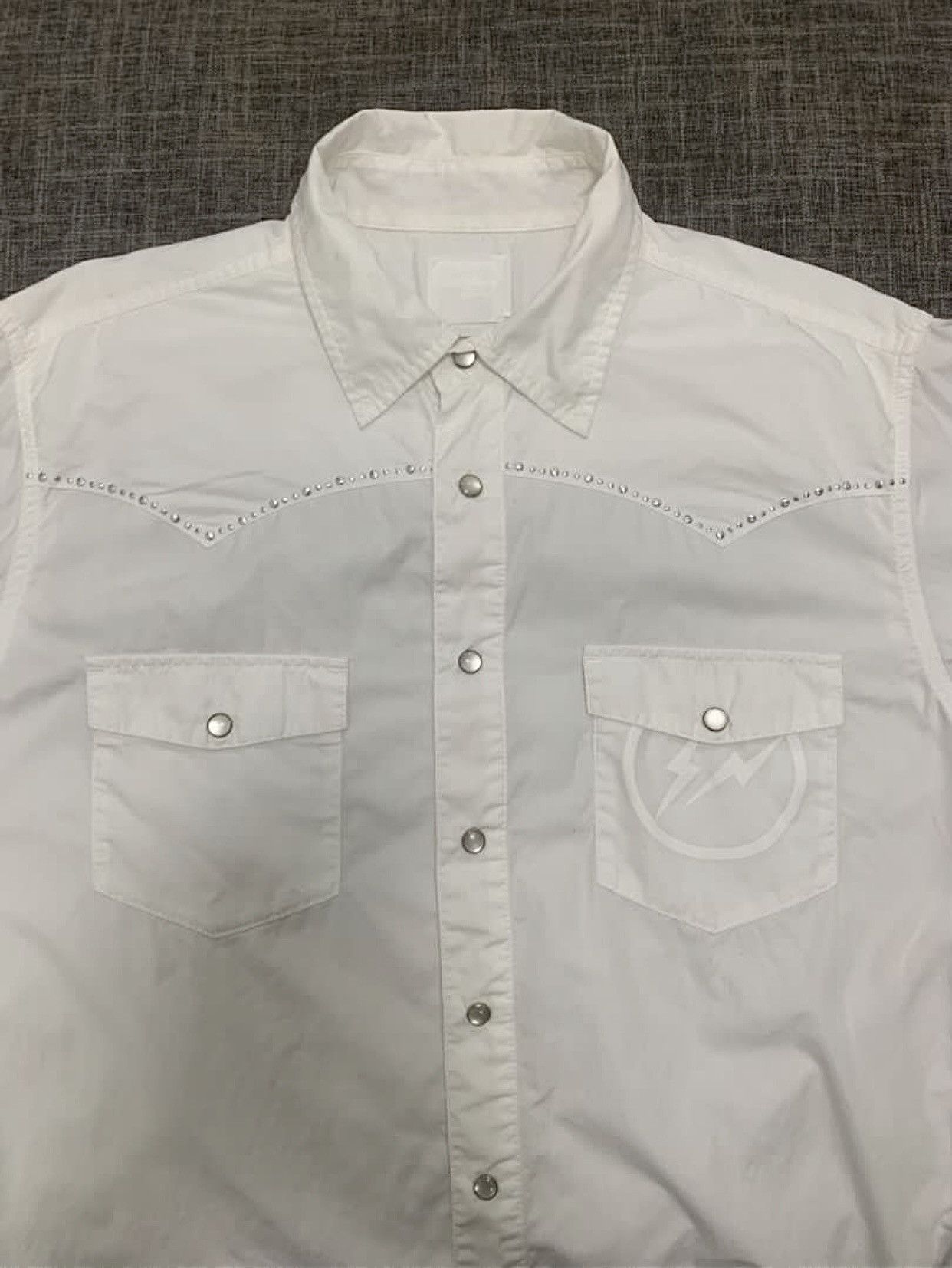 Fragment Design × Levi's LEVI’S FENOM x FRAGMENT DESIGN STUDDED - PEARL BUTTONS SHIRT Size US L / EU 52-54 / 3 - 2 Thumbnail