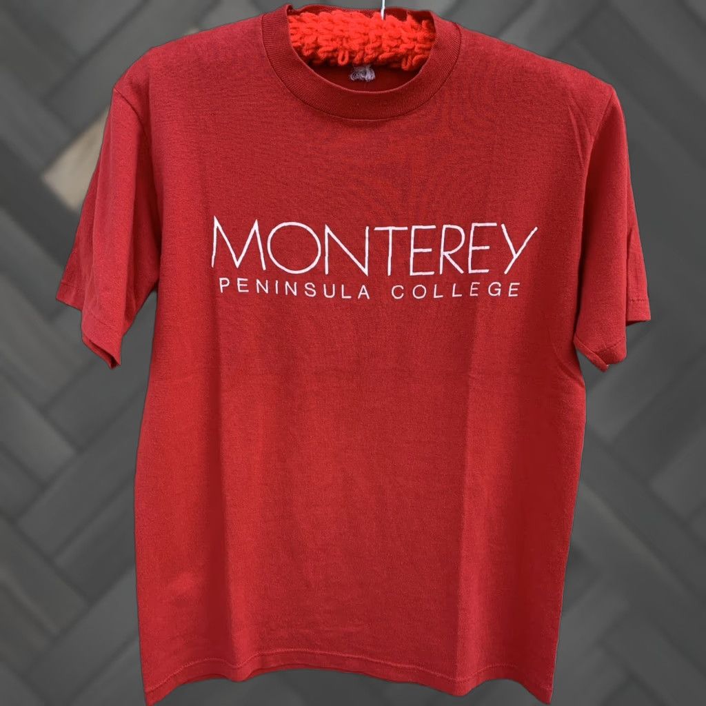 Vintage VINTAGE Monterey Bay Peninsula College Single Stitch T Shirt Graphic Tee Size M Red Men Shirt Size US M / EU 48-50 / 2 - 1 Thumbnail