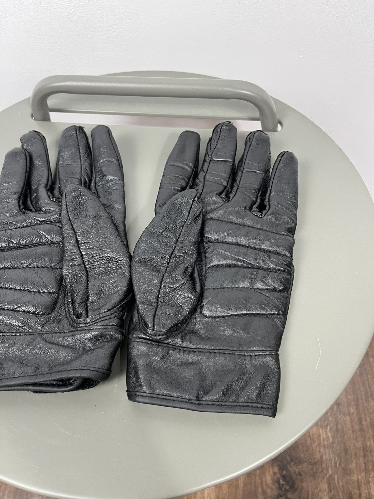 Harley Davidson Harley-Davidson Leather Gloves Black Men’s Size L Size ONE SIZE - 8 Thumbnail