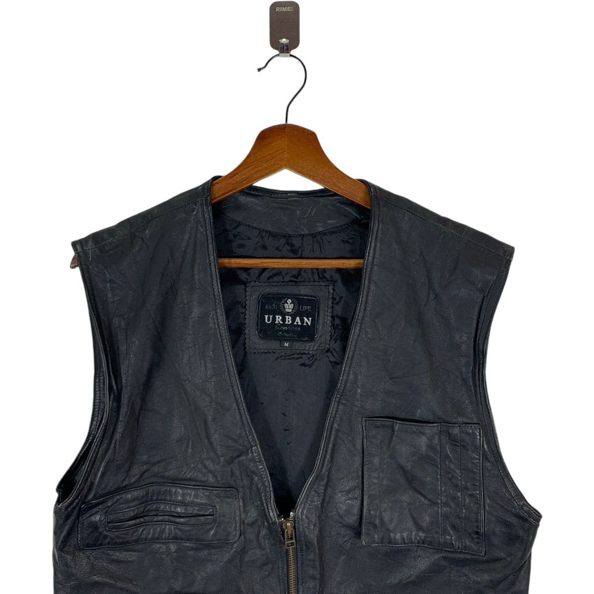 Urban Outfitters VINTAGE URBAN EXPRESS LEATHER VEST JACKET Size US M / EU 48-50 / 2 - 4 Thumbnail