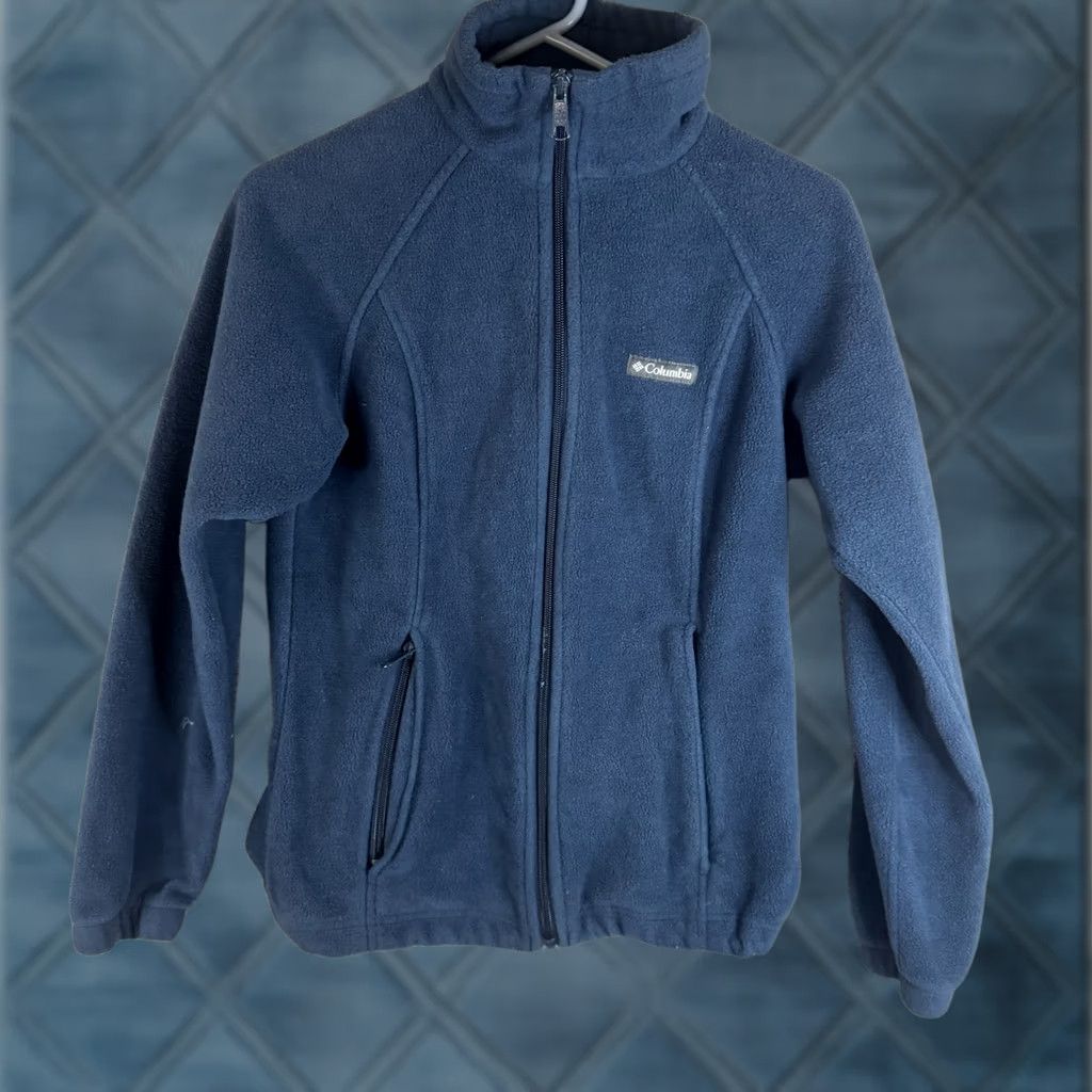 Vintage Columbia Fleece Jacket Womens Small Blue Full Zip Pockets Lightweight Outdoor Mid-Length Winter Fall Spring Casual Travel Women Size S / US 4 / IT 40 - 1 Thumbnail