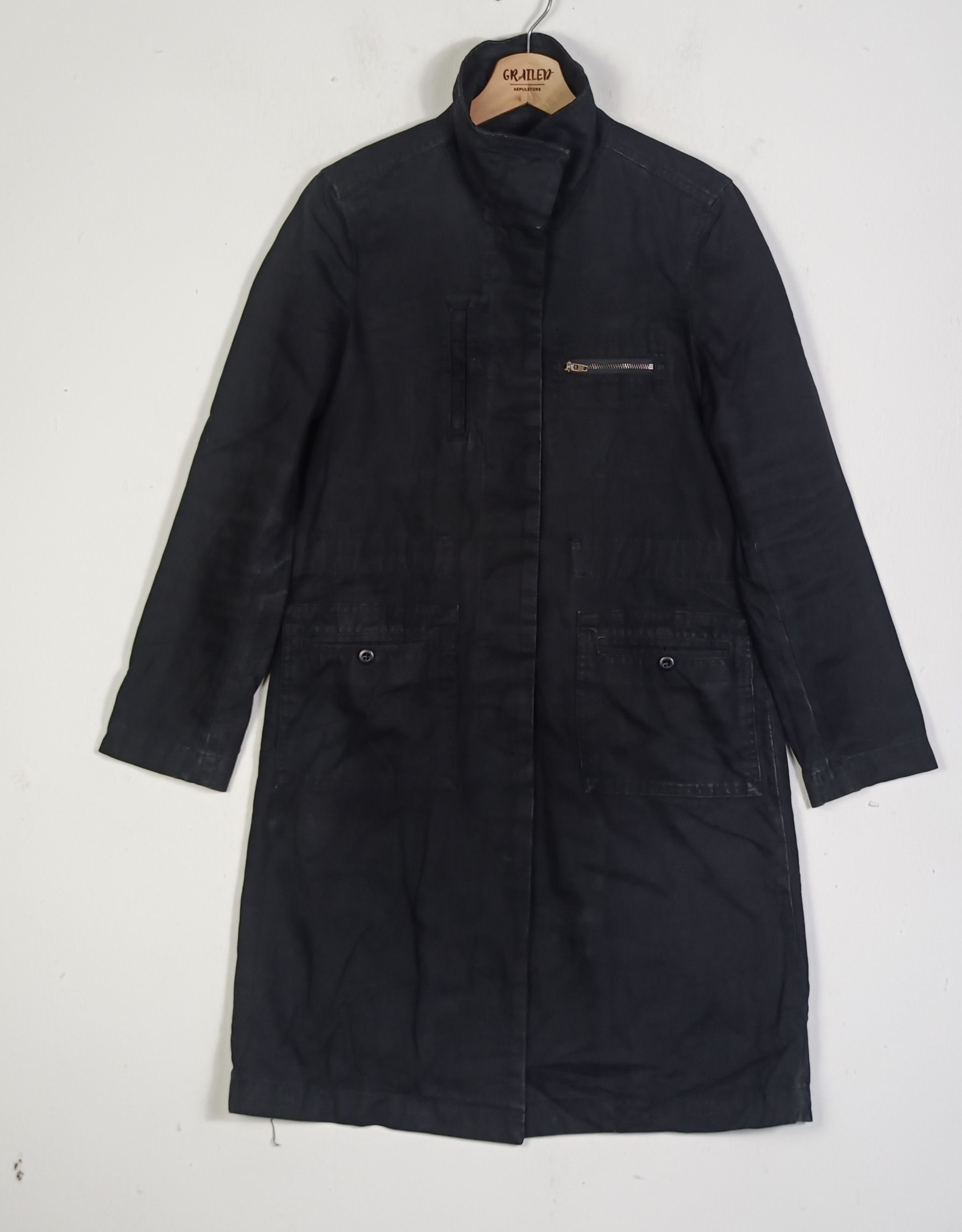 SHIPS Vintage Ships Jeans Multi Pocket Long Jacket Size US S / EU 44-46 / 1 - 2 Thumbnail